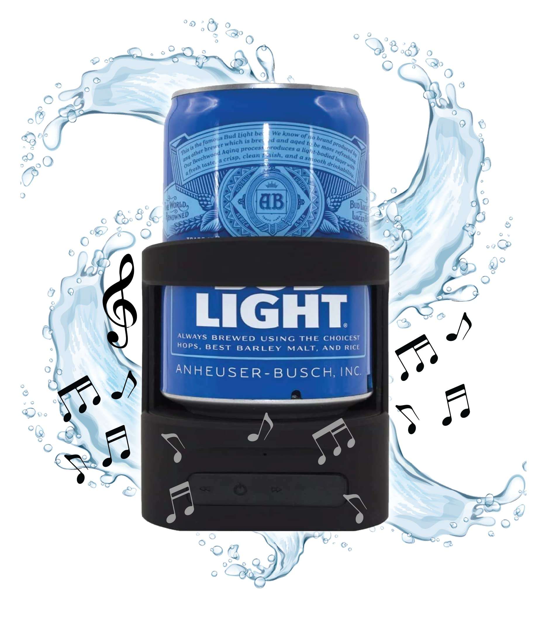 Gabba Goods Beer Holder/Premium Shower Speaker Bluetooth 4.2 Wireless Portable Shower/Bath Water Resistant Beer Holder Speaker with Built in Microphone 1