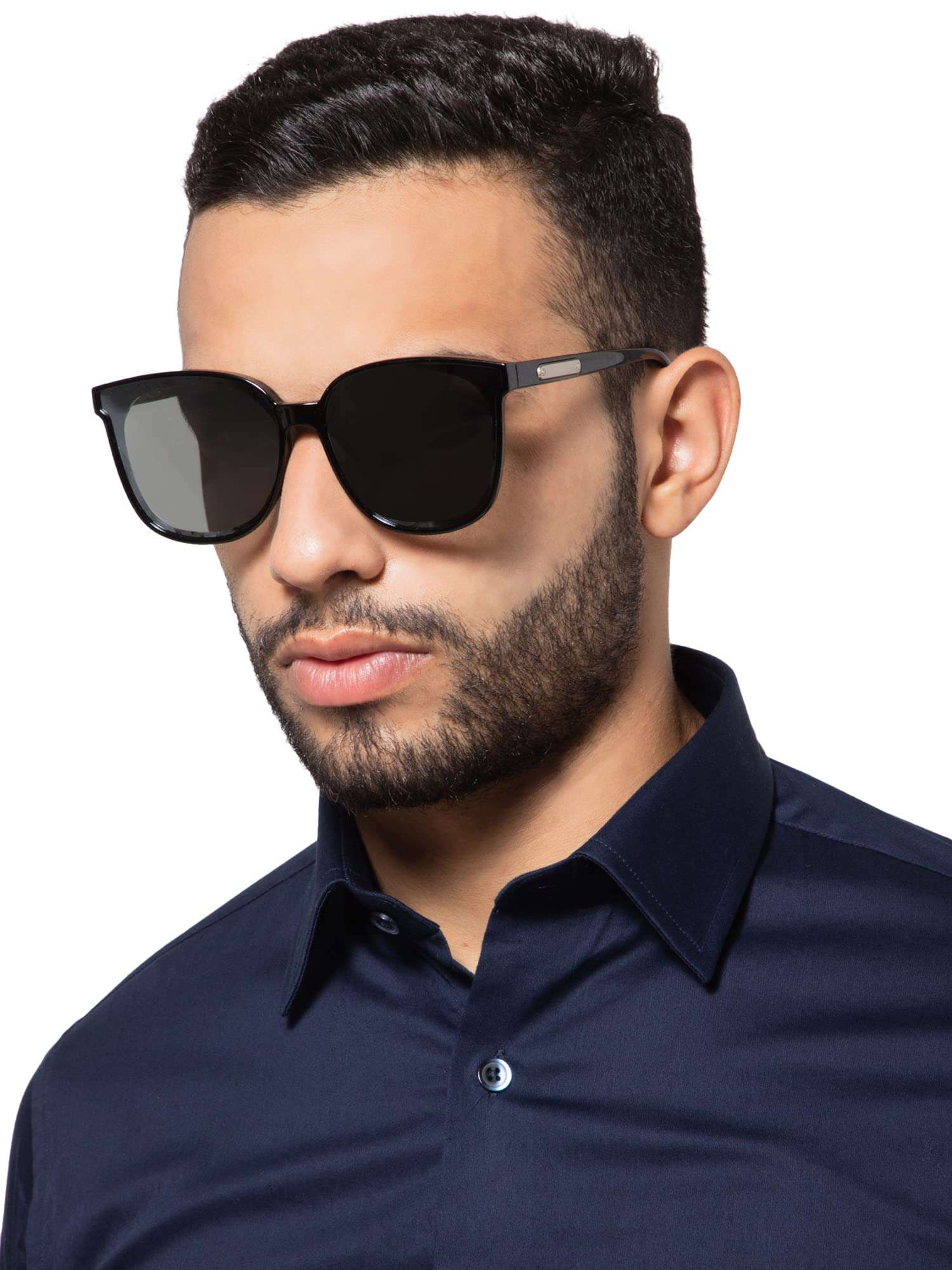 Intellilens Cat Eye Sunglasses For Women|UV Protected Goggles for Women (Black & Grey) (64-22-148) 5