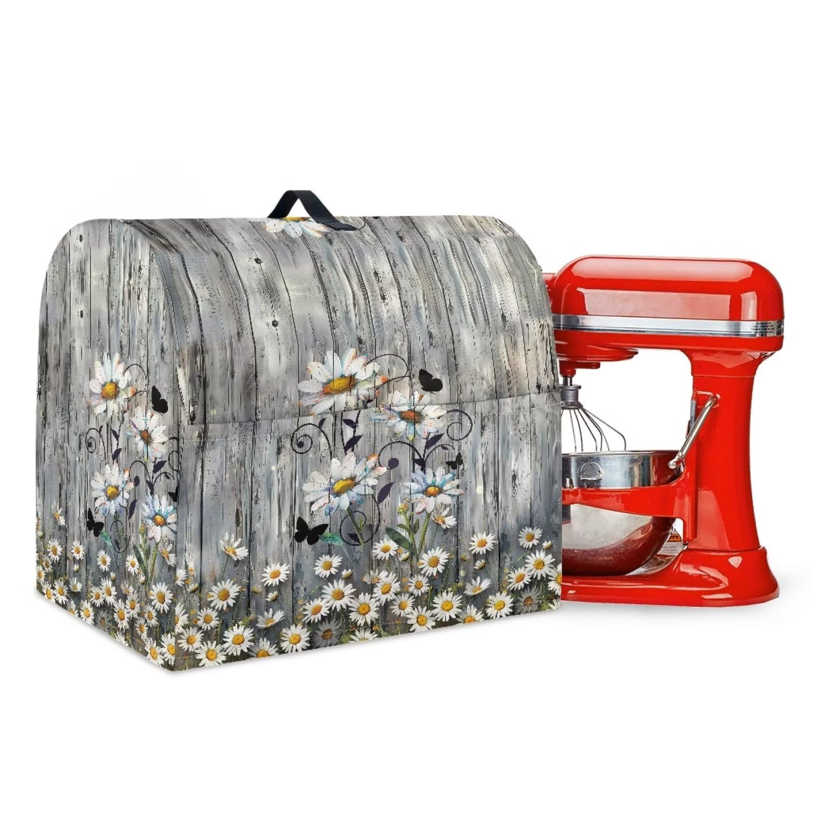 Hzeswody Daisy Kitchen Aid Mixer Cover, Stand Mixer Cover Compatible with Kitchen Aid Hamilton Stand Mixer, Kitchen Aid Covers for Stand Mixer 1