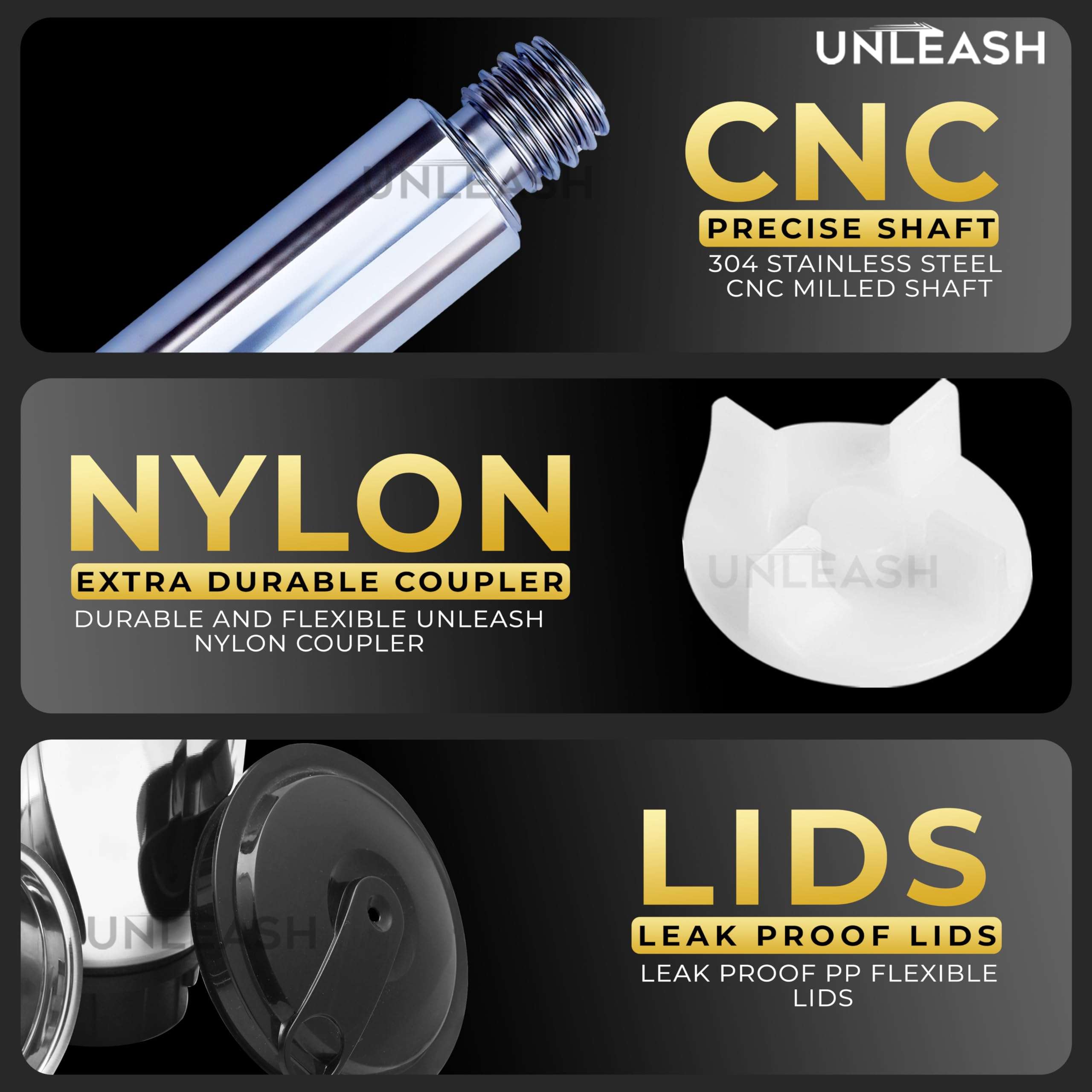 Unleash Stainless Steel 400 ml Small Mixer Grinder Juicer Chutney Jar For Chutney With Razor-Sharp Blades, Leakproof Lid, Durable Coupler (400 ML) 4