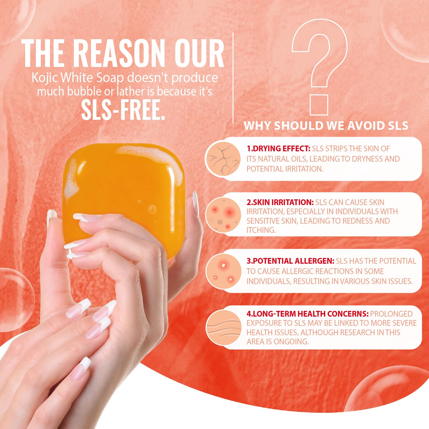 Koji White Pure Kojic Acid Soap | Glycerin Soap Bar for Gentle Skin Brightening and Exfoliation with Tea Tree, Coconut Oil, Hyaluronic Acid & Vitamin C, Vegan, 2.82 oz 6