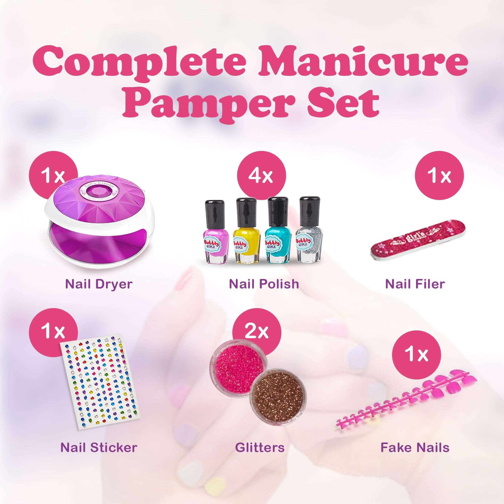 Kids Spa Day Kit for Girls - 42+ Piece Set with Waterfall Foot Spa - Perfect Spa Kit for Girls Ages 5+, Fun Pedicure and Party Supplies, Ideal for Girls Ages 6 7 8 9 10-12, Christmas Gifts For Girls 4
