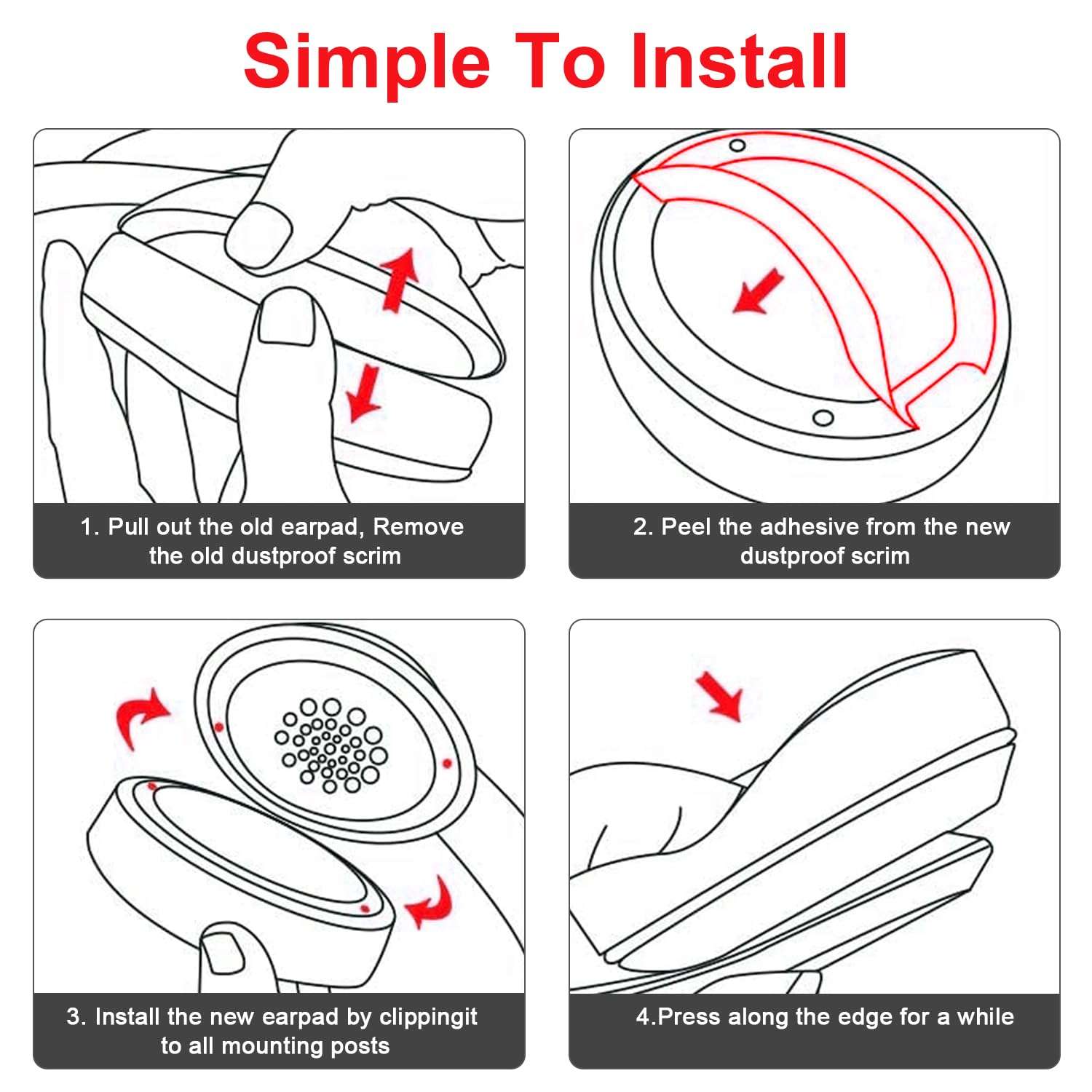 Replacement Ear Pads for Beats Solo 2 Wireless On-Ear Headphone/Soft Protein Leather/Noise Isolation Memory Foam/Strong Adhesive Tape/Cloud Like Comfort/Extra Durable 5