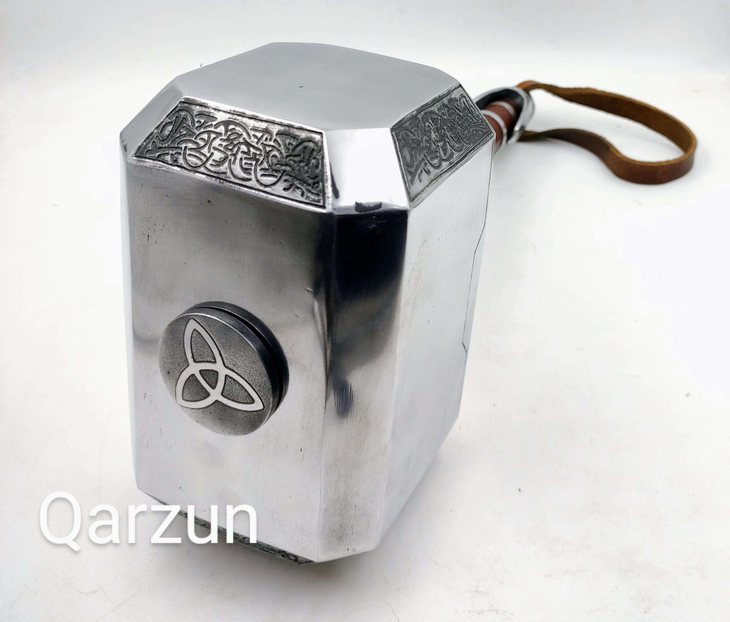 Thor Hammer Metal MCU Thor Mjolnir Cosplay 1/1 Scale Movie Prop Replica The Avengers Weapon, Production Process. Silver 3