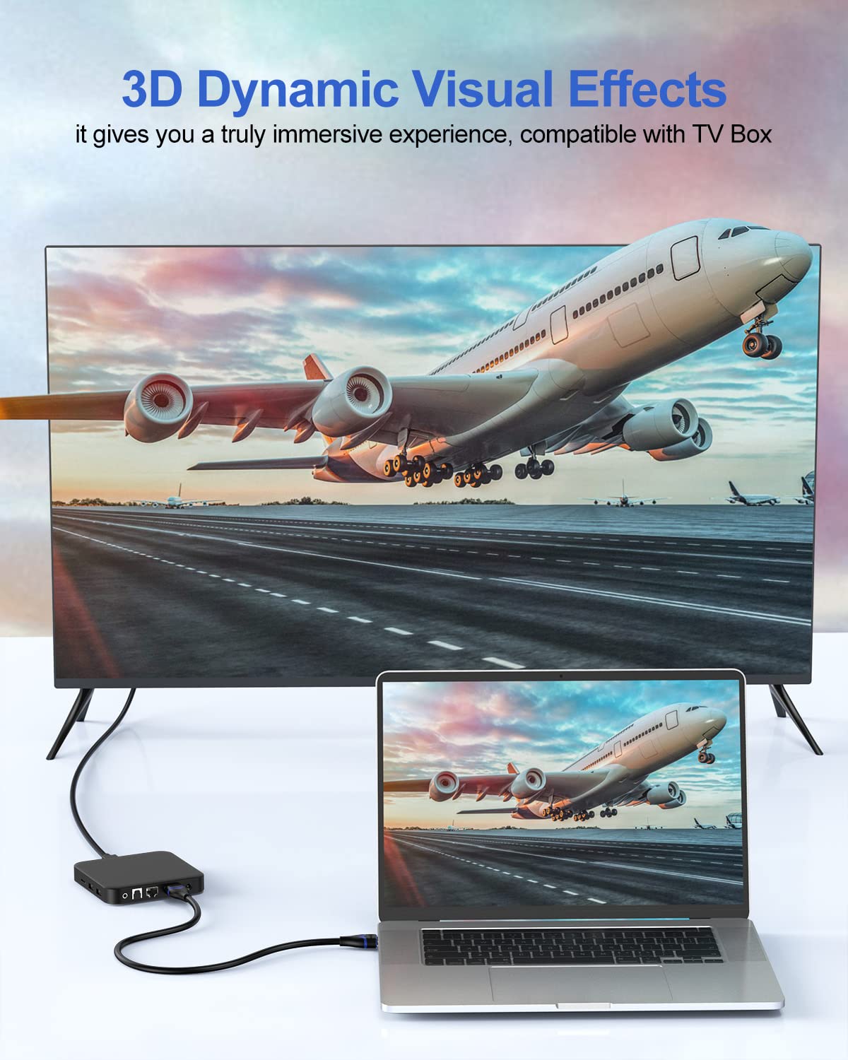 ApoJodly 4K Short HDMI Cable 6 inch + HDMI Switch 2 in 1 Out Bundle, HDMI 2.0 Support 4K@60Hz, 2K@144Hz, 1080P, 18Gbps, HDR, 3D, HDCP 2.2, ARC for HDTV, Switch, PS4/PS5, Xbox, Blu-ray, Monitor 6