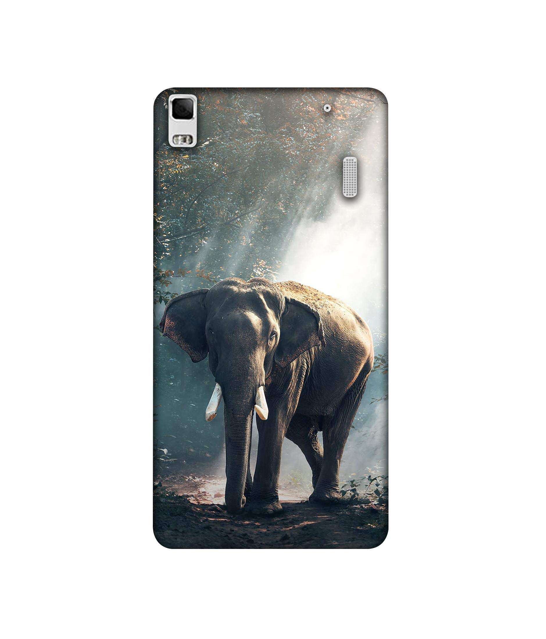 Amazon Brand - Solimo Designer Elephant 3D Printed Hard Back Case Mobile Cover for Lenovo A7000 1