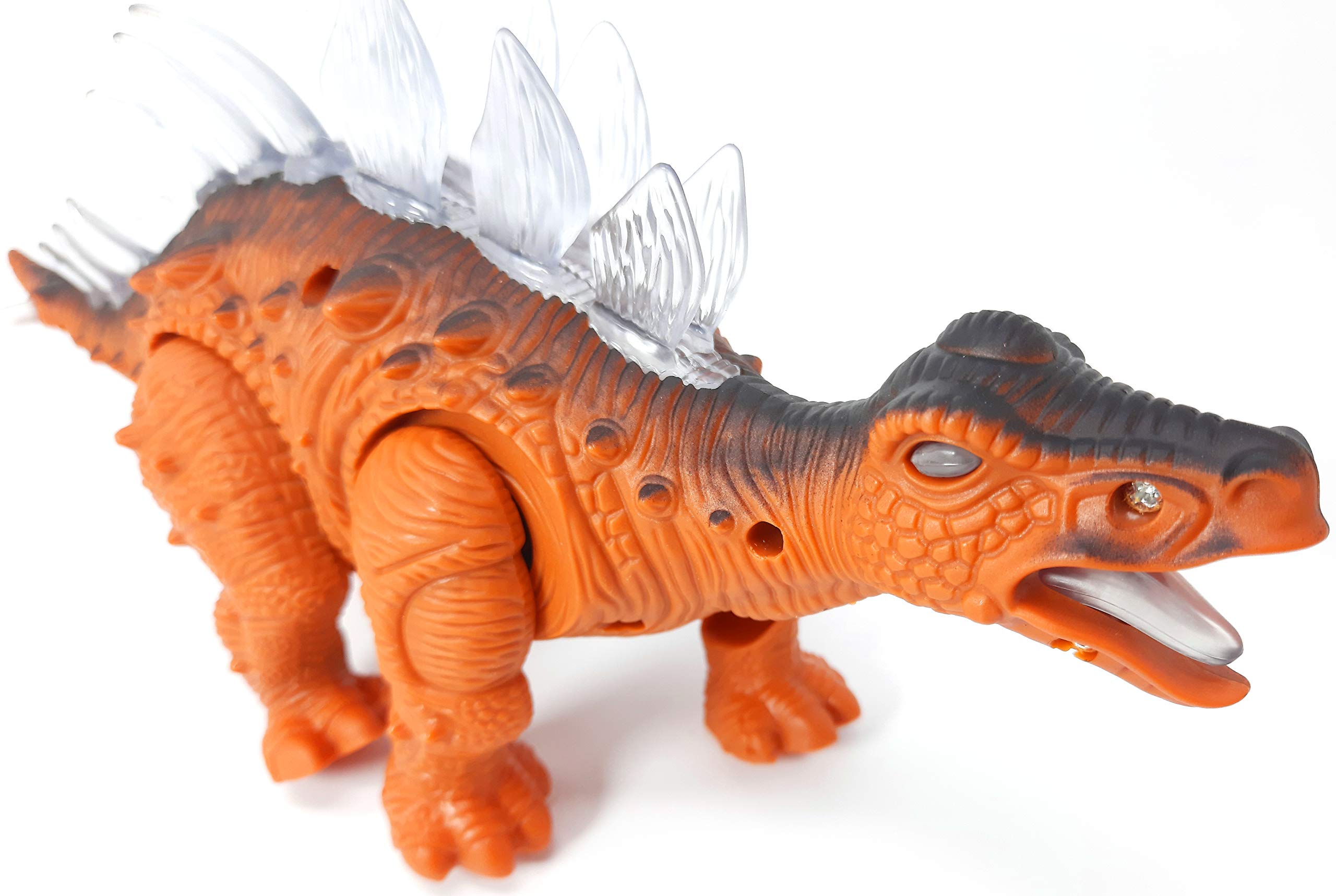 BEAU STUTI Walking/Moving Dinosaur Toy with Flashing Lights and Realistic Dinosaur Sounds Children's Kids Toy – Best one for Dinosaur Lover Kids (Gray Color)