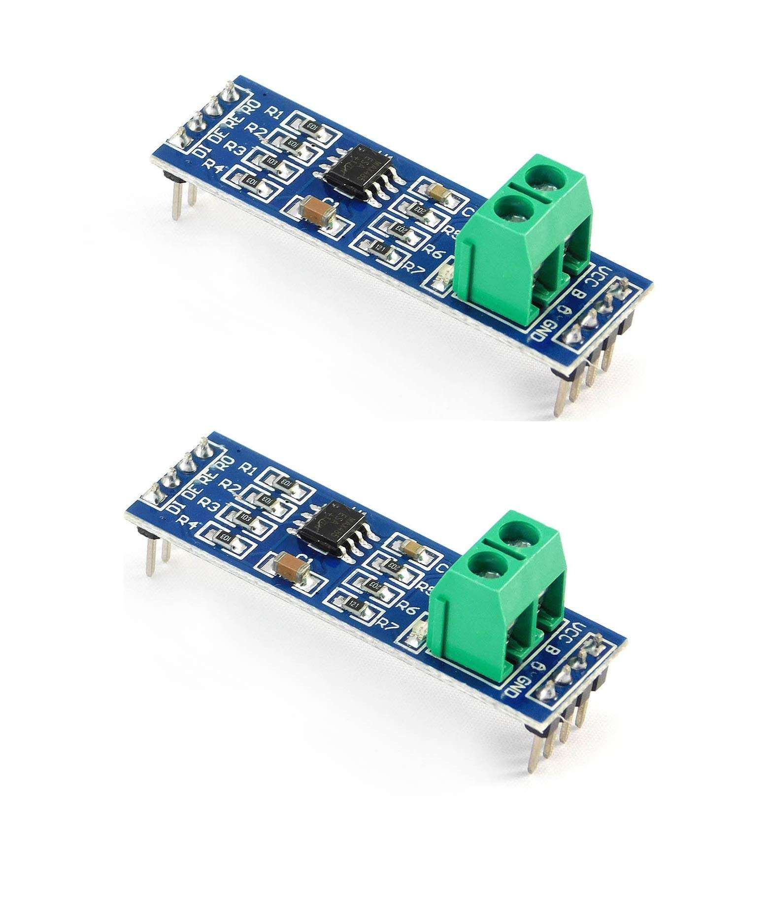 INVENTO 2Pcs 5V MAX485 TTL to RS485 Converter Module Board DIY 1
