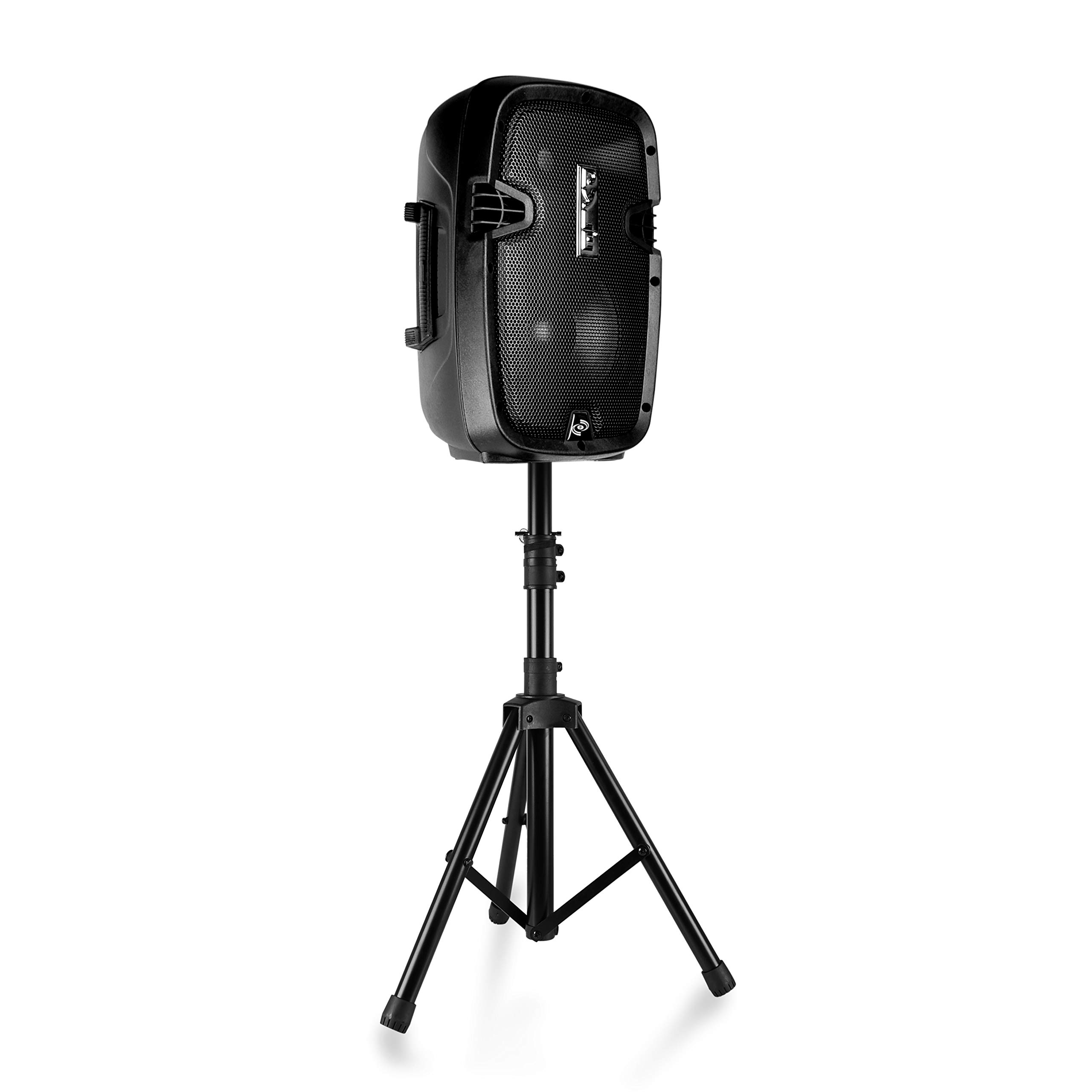 Pyle Wireless Portable PA System - Bluetooth Compatible Active + Passive Pair Outdoor Sound Speakers & Professional Audio Mixer Sound Board Console System Interfacen Streaming FX 16-Bit DSP Processor 5