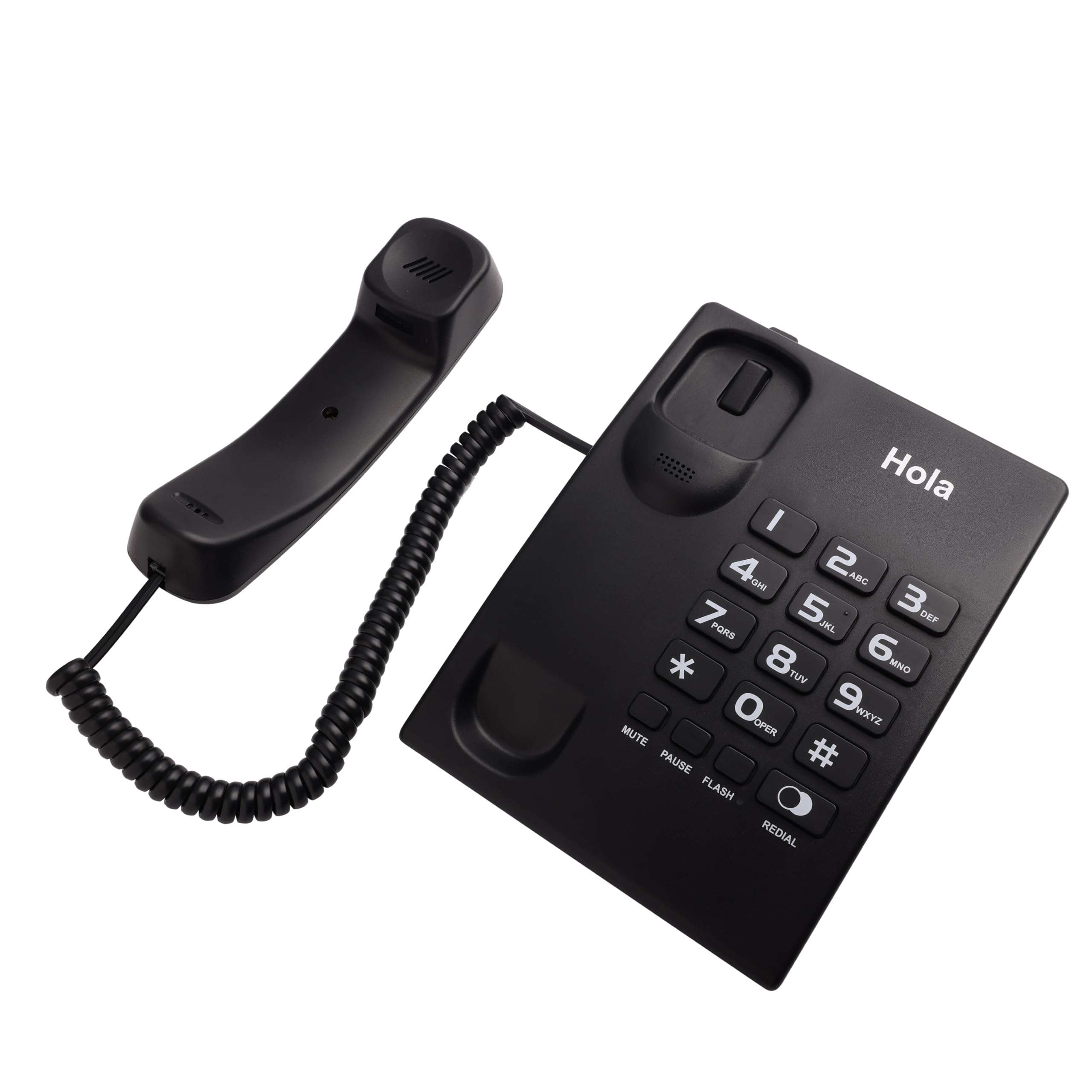 Hola TF 320 Basic Corded landline Phone with Tone/Pulse, Wall/Desk mountable, Pulse/Tone dial 5