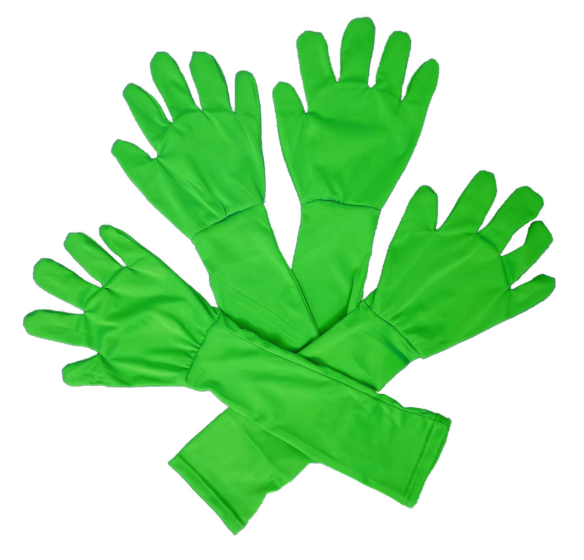 JOMOCARE Chromakey Gloves Green Chroma Key Glove Invisible Effects Background Chroma Keying Green Gloves for Green Screen Photography Photo Video… (Loose, Green x2pairs) 3