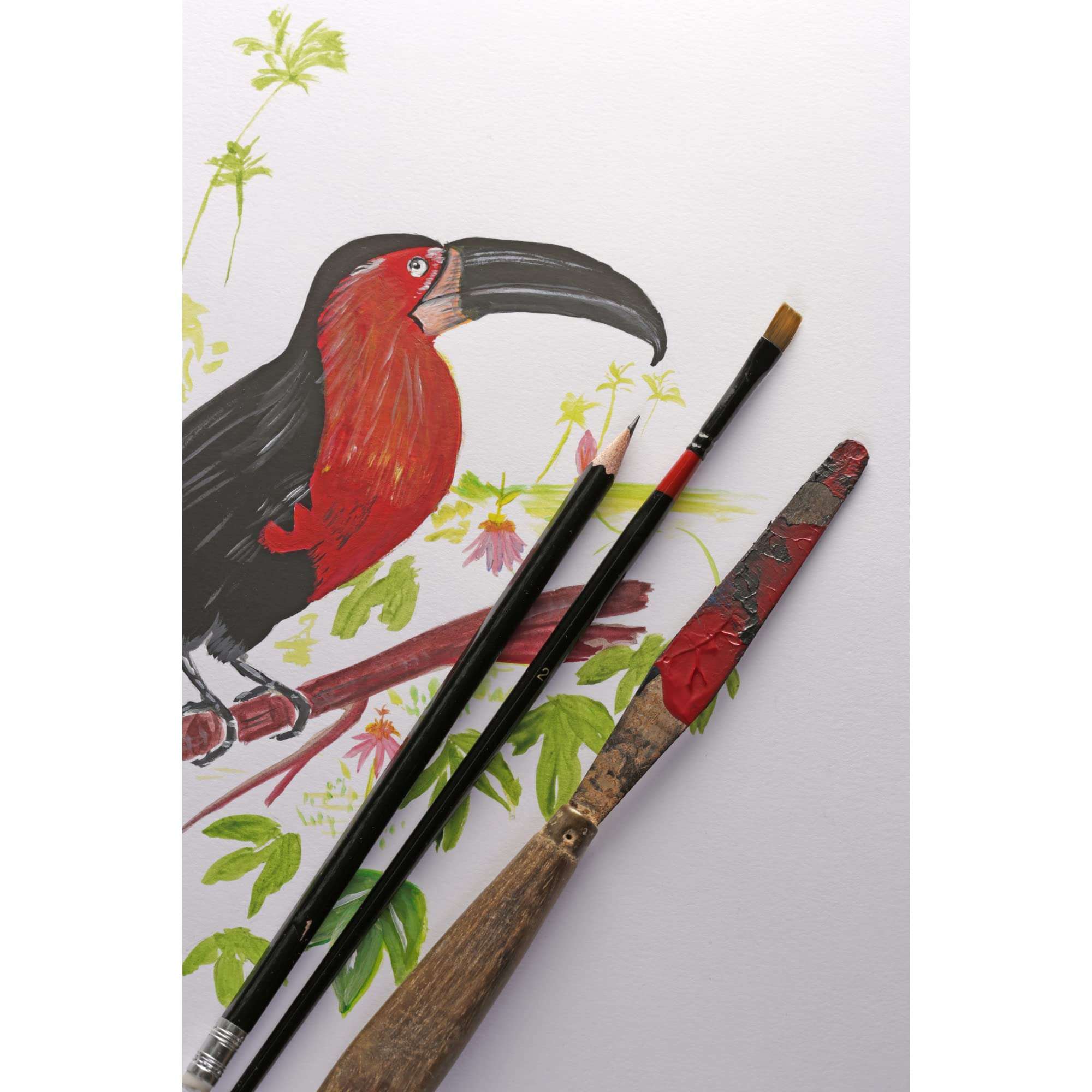 Clairefontaine Paint On! Sketch Pad 8X12 White Paper 4