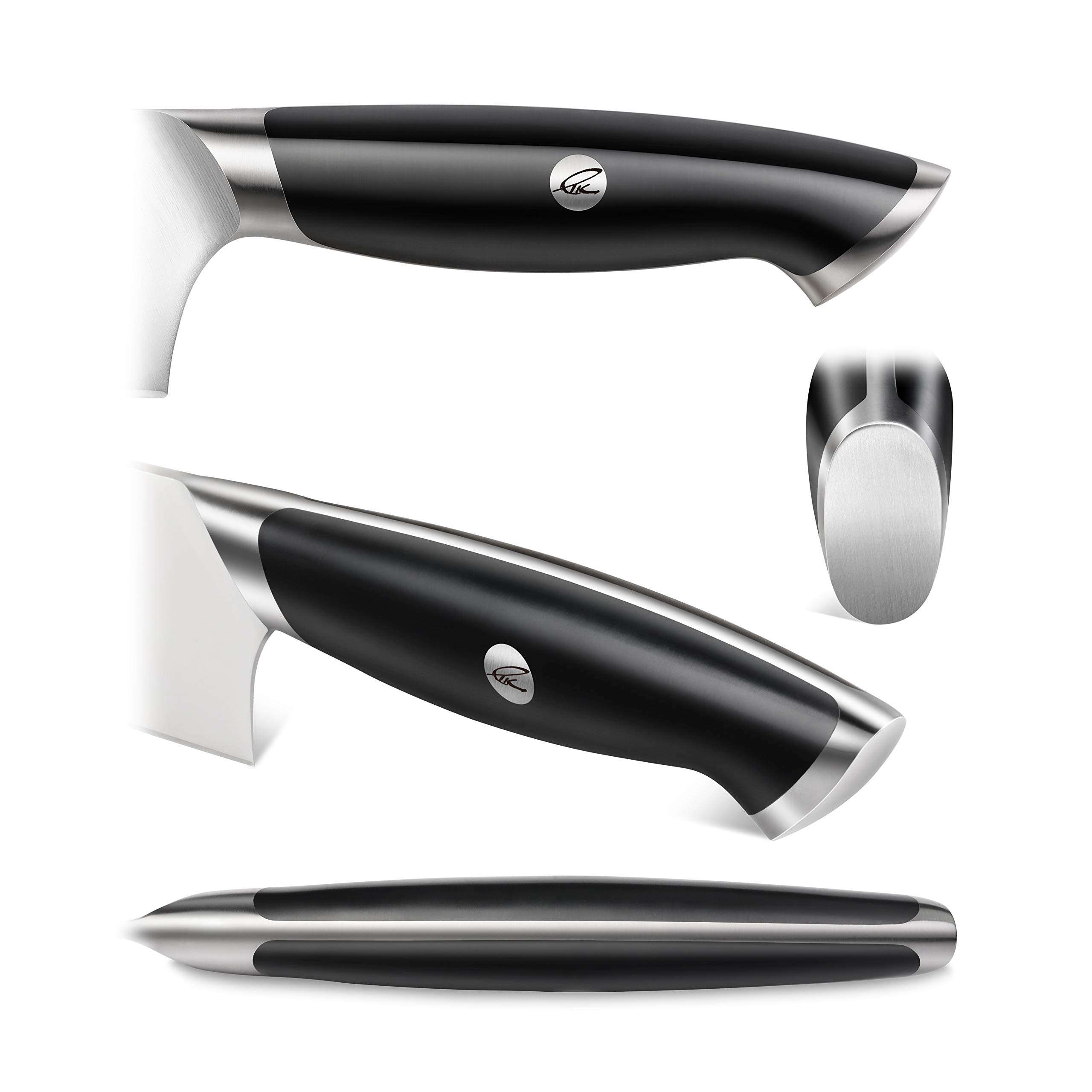 Cangshan Thomas Keller Signature Collection Swedish Powder Steel Forged, 5-Inch Serrated Utility Knife, Black 4