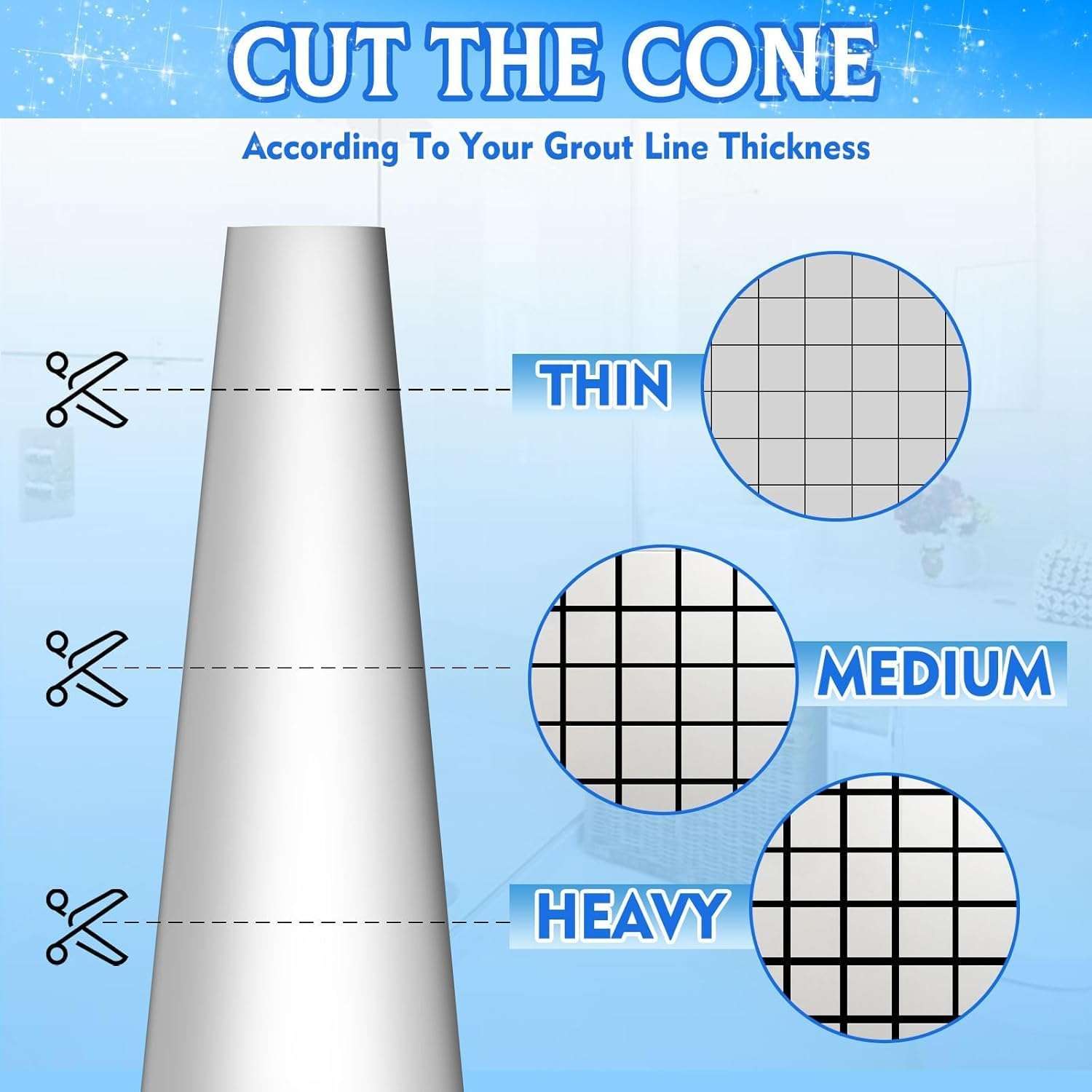 Tiles Gap Filler Waterproof, Gap Sealant, Grout, White Cement Paste Tube, Gap Filler for Walls and Joints, Waterproof Sealant, Tile Gap Filler Tube for Kitchen, Bathroom (180 ML) 6