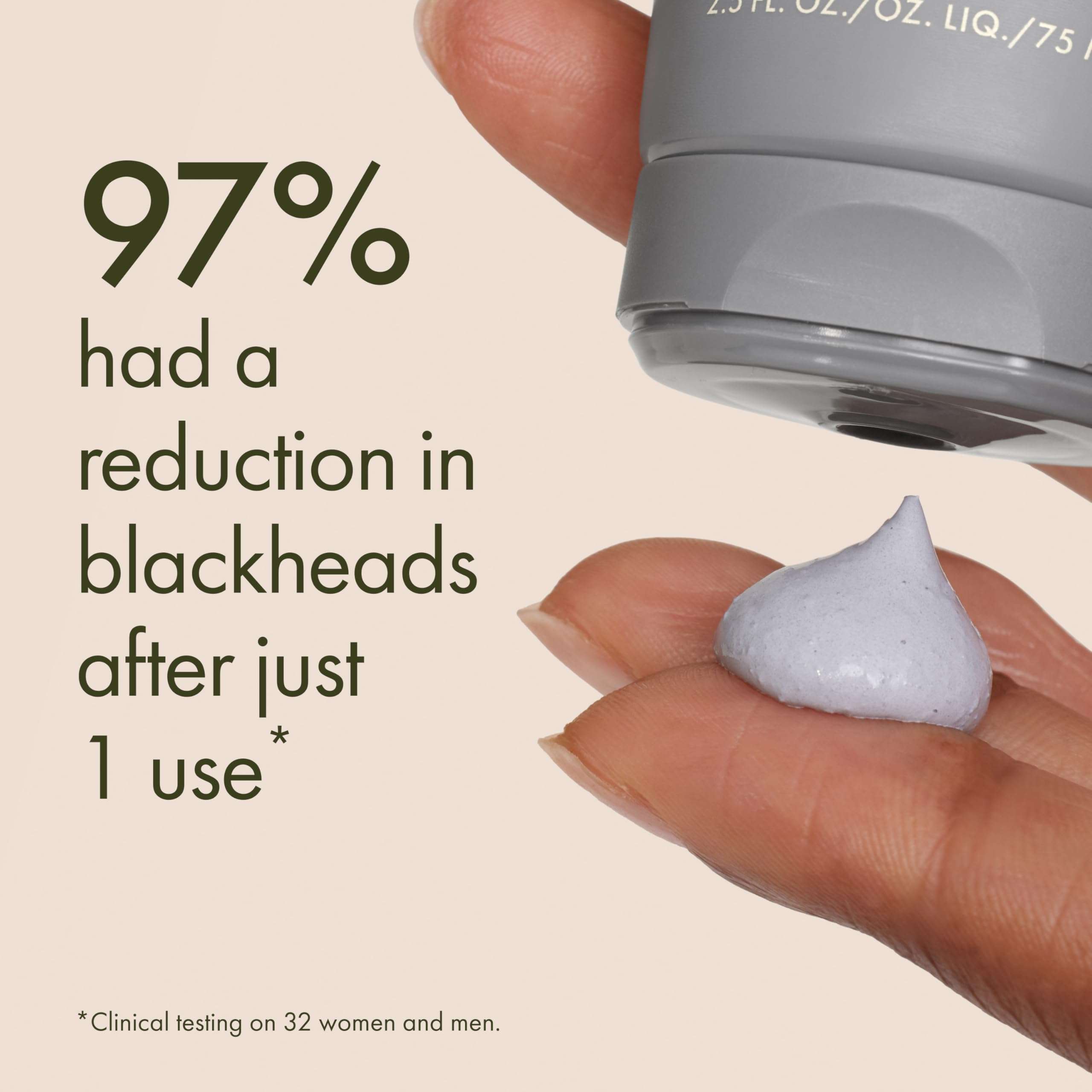 Origins Clear Improvement Blackhead Clearing Face Mask & Scrub | Reduces Blackheads | With Salicylic Acid & Bamboo Charcoal, 2.5 Fl Oz 3