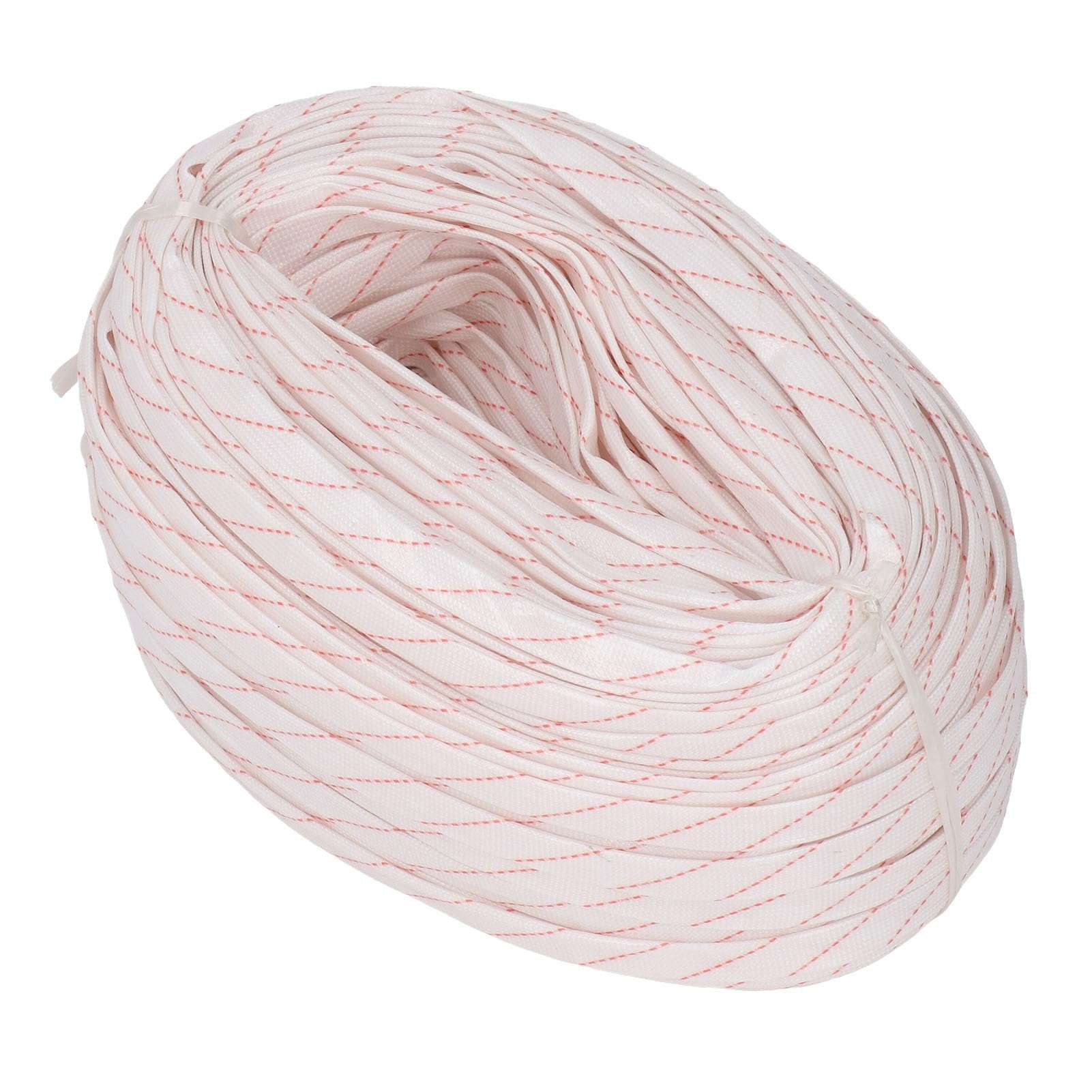 High Temperature Braid Sleeve 6mm Inner Diameter Flexible Insulated Cable Sleeve 100m Length Coated with PVC Resin Ideal for Electric Heaters Electron Beam Cables 1