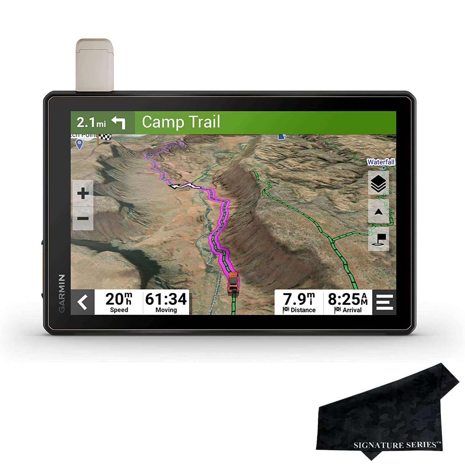 Garmin Tread XL Overland, All-Terrain 10" GPS Navigator with inReach and Signature Series Cloth 1