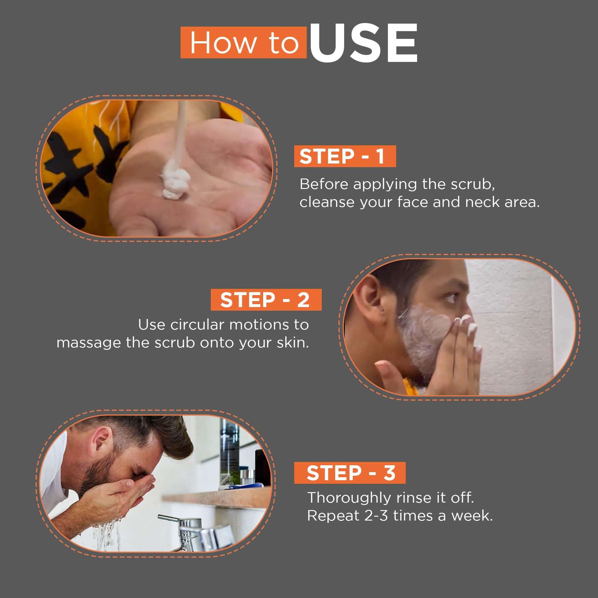 Beardhood De Tan Removal Face Scrub 100g, Enriched with Moringa, Walnut Granules & Almond Oil | Skin De-Tan | Exfoliation and Deep Cleaning | All Skin Types | SLS & Paraben Free 6