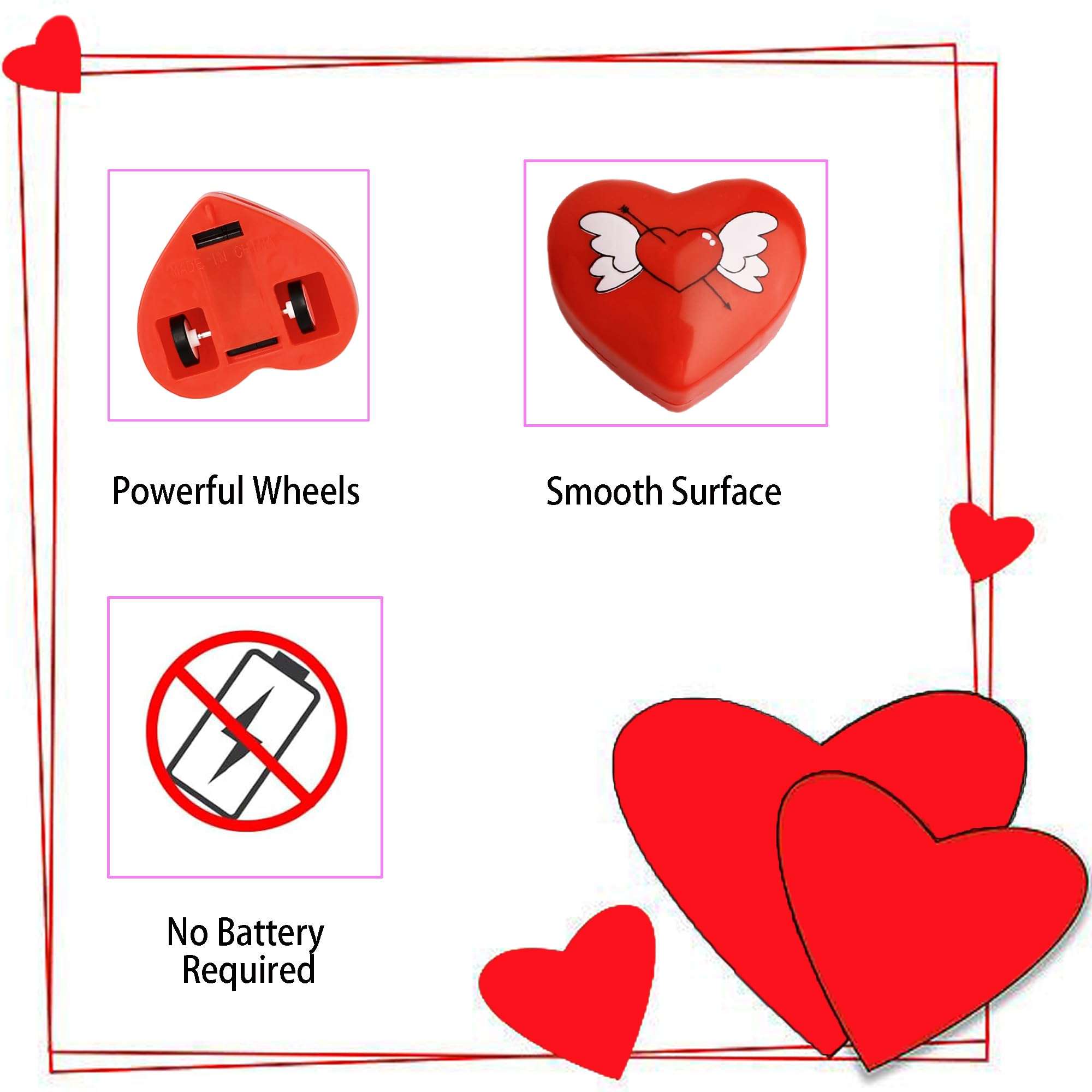 Small Pull Back Toy Cars Set,Mini Racing Vehicles for Holiday Birthday Party Favors,Goodie Bag Stuffers,Classroom Prizes,Bulk Toys for Kids,Girls,Boys(Valentine Day Heart Shape I Love You Gift)12 Pack 5