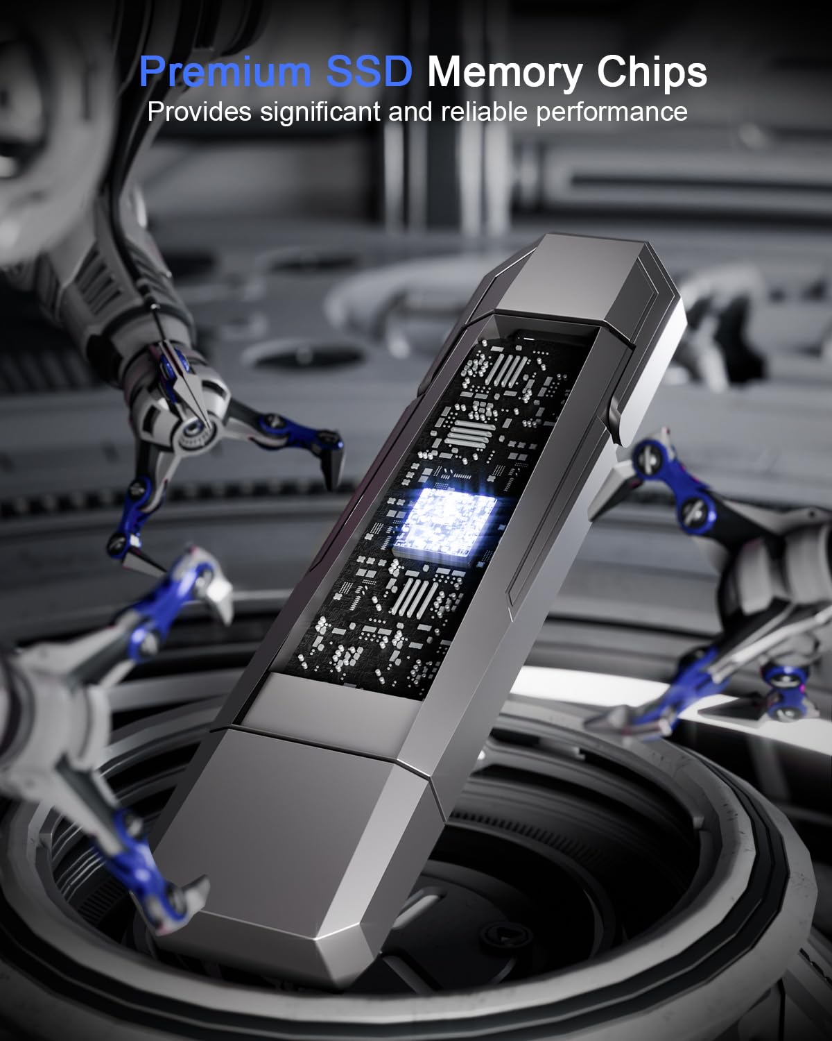 Vansuny 1TB USB Solid State Drive Up to 1000MB/s USB 3.2 Gen 2 Dual SSD USB A + USB C Portable External SSD for Android Phone Tablet Laptop MacBook PC 6