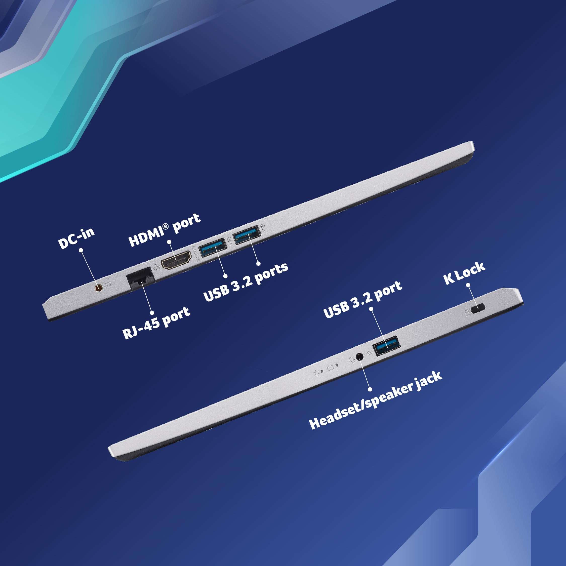 Acer Aspire 3 (Intel Core i3 1215U Processor/ 8GB/ 512 GB SSD/Windows 11 Home/MS Office) A315-59 with 39.6 cm (15.6") Full HD Display /1.78kg 3