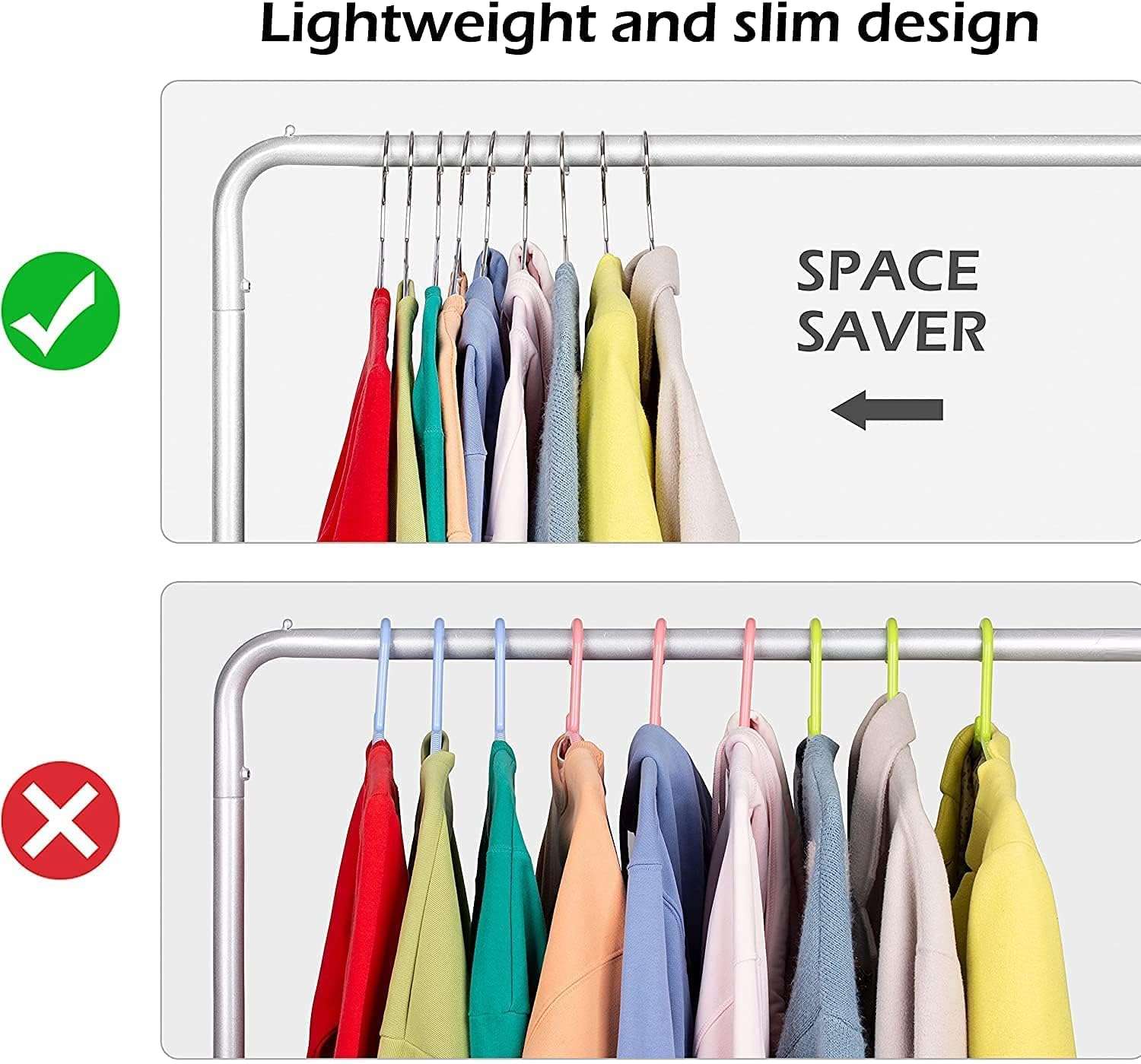 Silver Hangers for Clothes - 17-Inch Matte Silver Metal Hangers for Coats, Jackets, Shirts, Pants, Clothing - Thick, Heavy-Duty Aluminum - Luxury Aesthetic for Closets 5