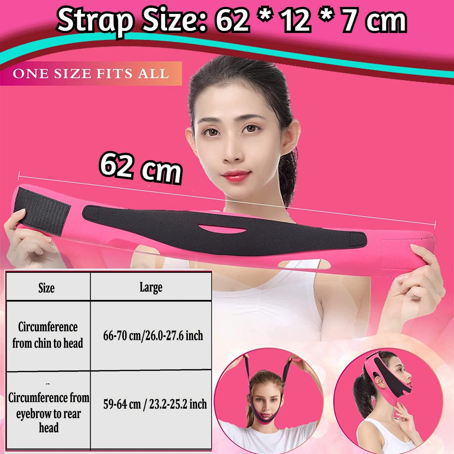 Litenyx face slimming mask for double chin reducer, v shaped cheek slim Face lifting belt Ultra-thin Strap skin care , Anti Wrinkle Mask for Women 5