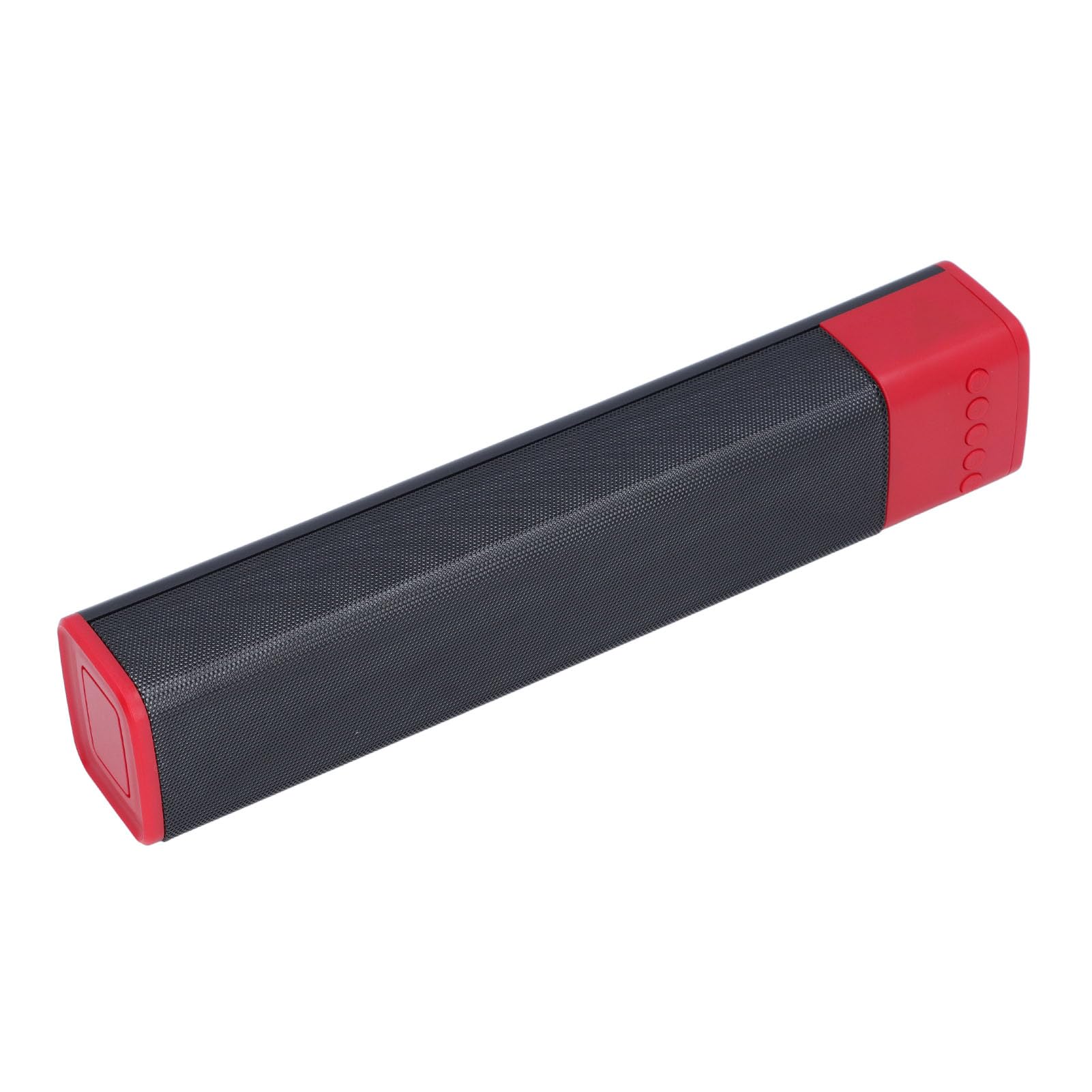 Yunseity RGB Light Soundbar, Dual 4Ω 5W Speakers Speaker Stereo Sound Effect for Family Gathering (Red)
