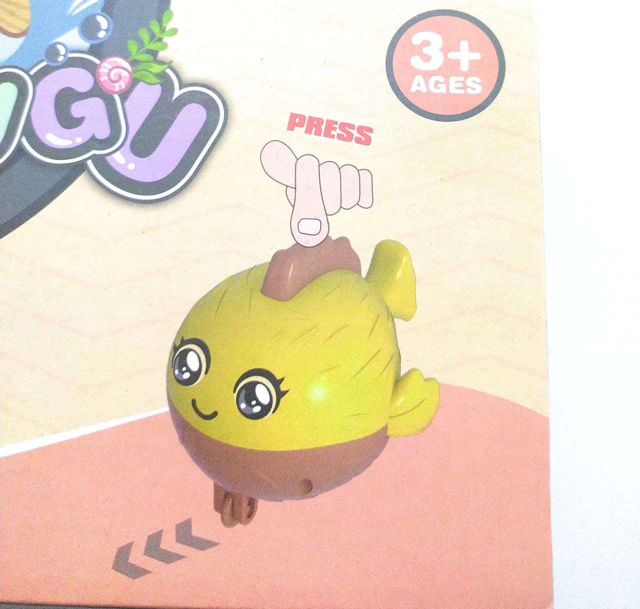 NELSTRAB:- Animal Fugu Toy Toy for Gear Wind Up Fugu Toy for Baby Girls & Boys Crawling Toys for Birthday Gift(Multi Colour)(1 PIS) 3