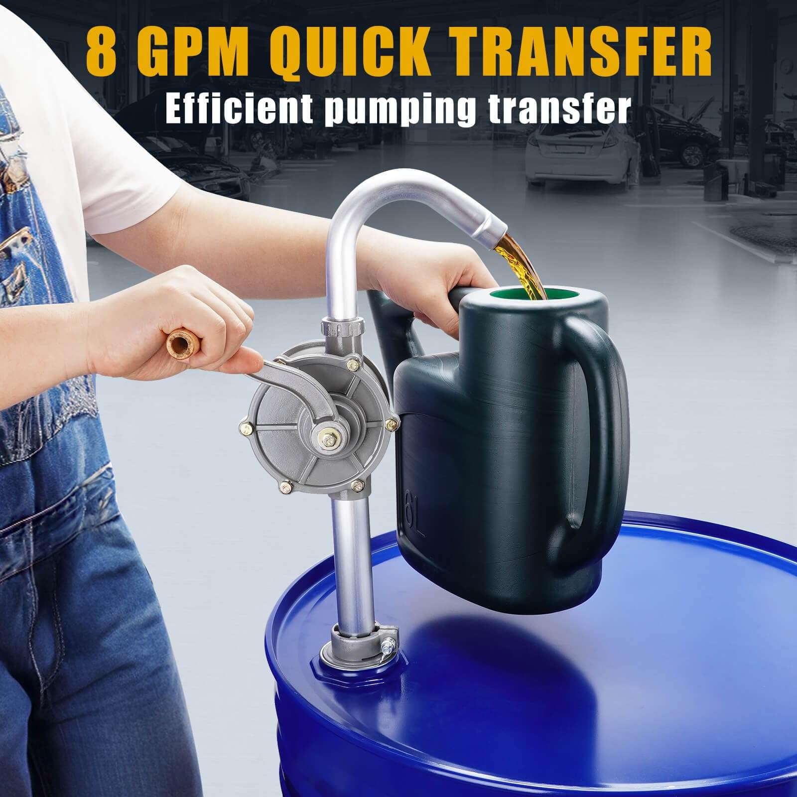 TALFIT Aluminum 55 Gallon Drum Pump, Precision Engineered for Optimal Fluid Transfer, Hand Fuel Pumps for Diesel, Hydraulic Fluid 3