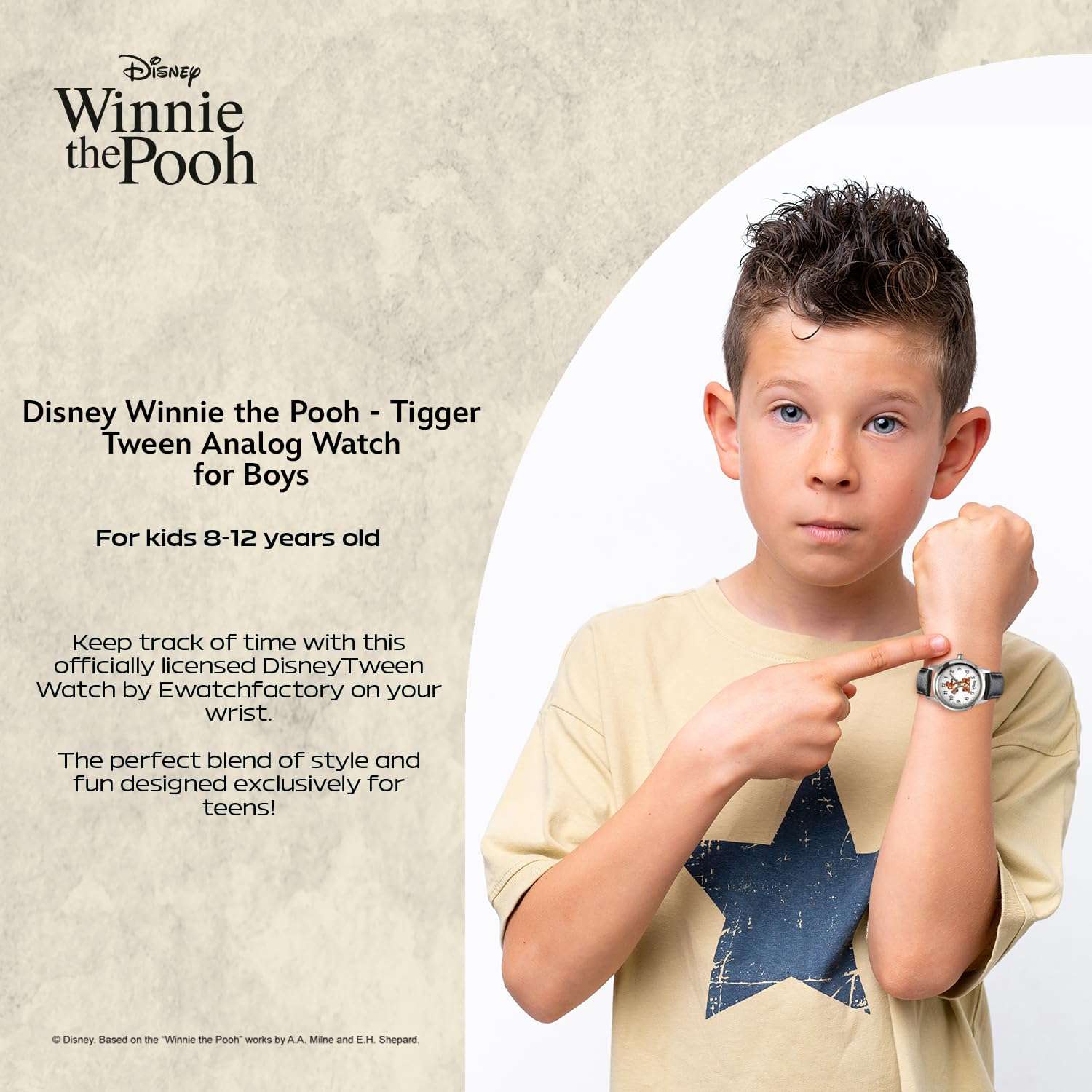 Disney Tween Stainless Steel Analog Quartz Watch 5