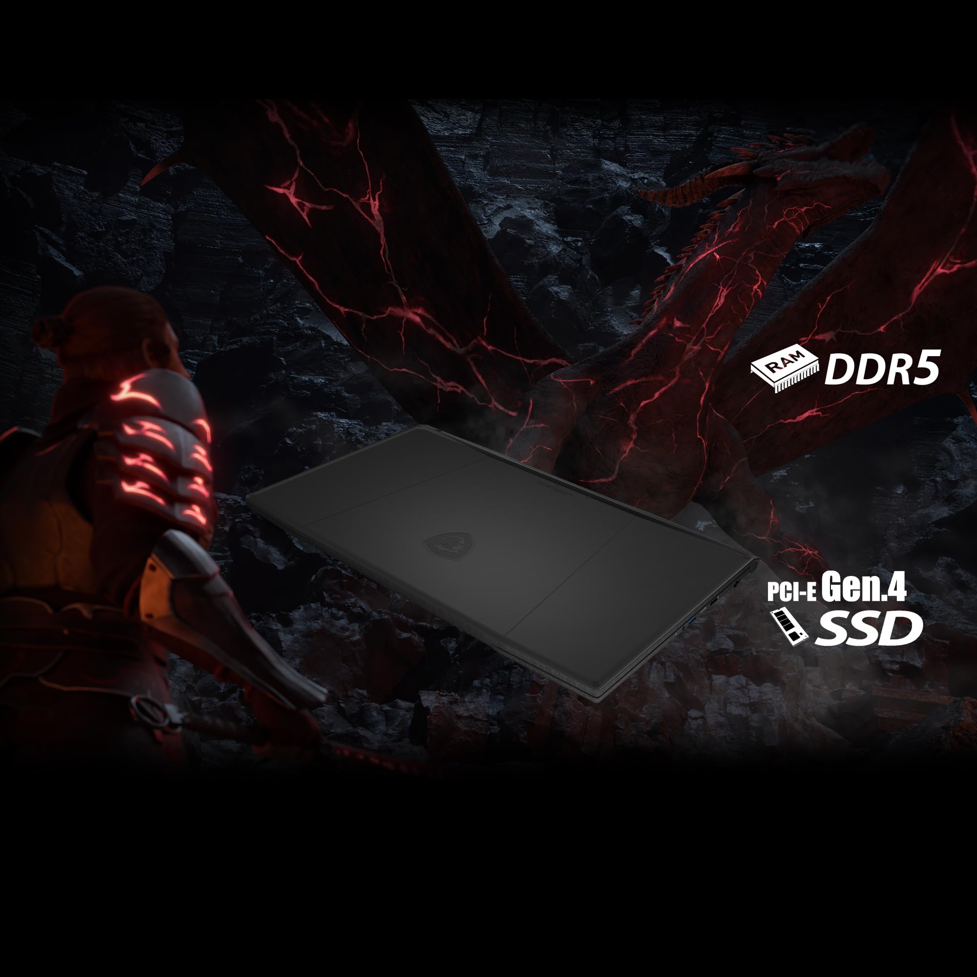 MSI Katana 17, Intel Core i9-13900H, 44CM QHD 240Hz Gaming Laptop(16GB/1TB NVMe SSD/Windows 11 Home/NVIDIA GeForce RTX 4070, GDDR6 8GB/Black/2.6Kg), B13VGK-1230IN 6
