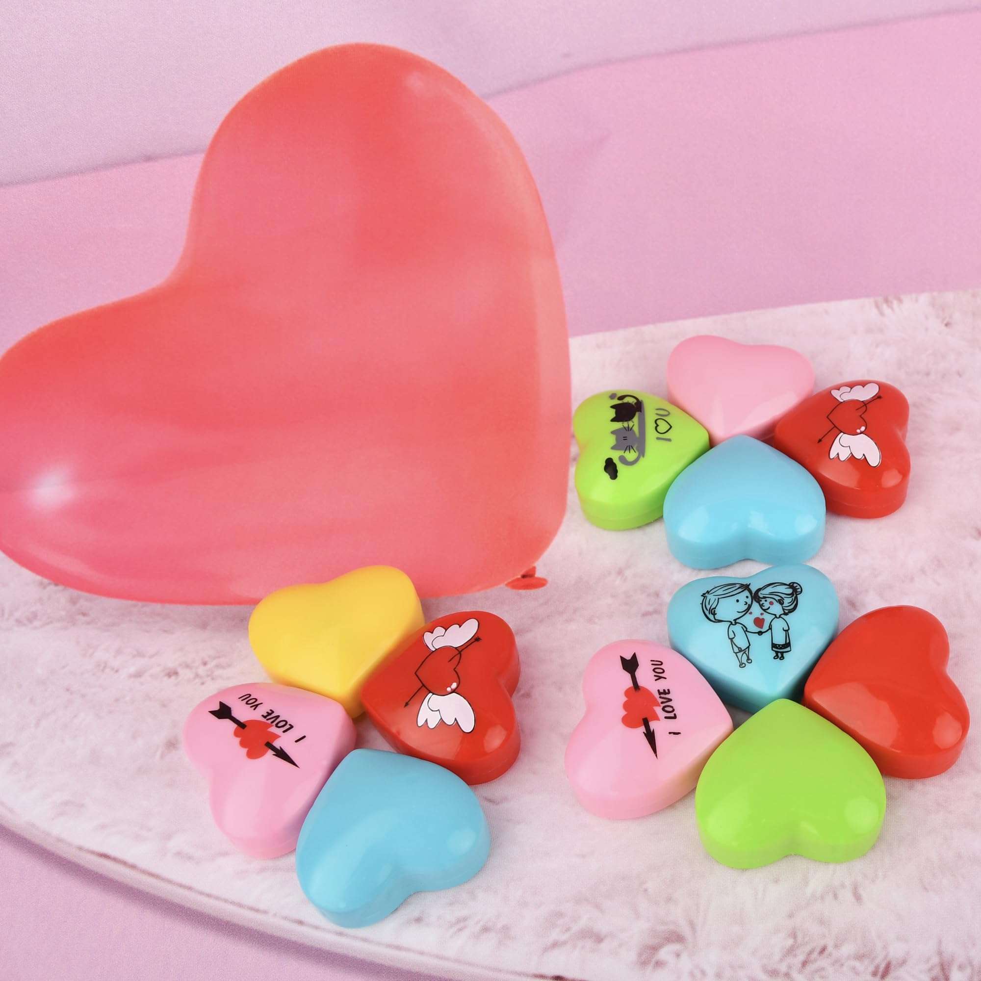 Small Pull Back Toy Cars Set,Mini Racing Vehicles for Holiday Birthday Party Favors,Goodie Bag Stuffers,Classroom Prizes,Bulk Toys for Kids,Girls,Boys(Valentine Day Heart Shape I Love You Gift)12 Pack 3