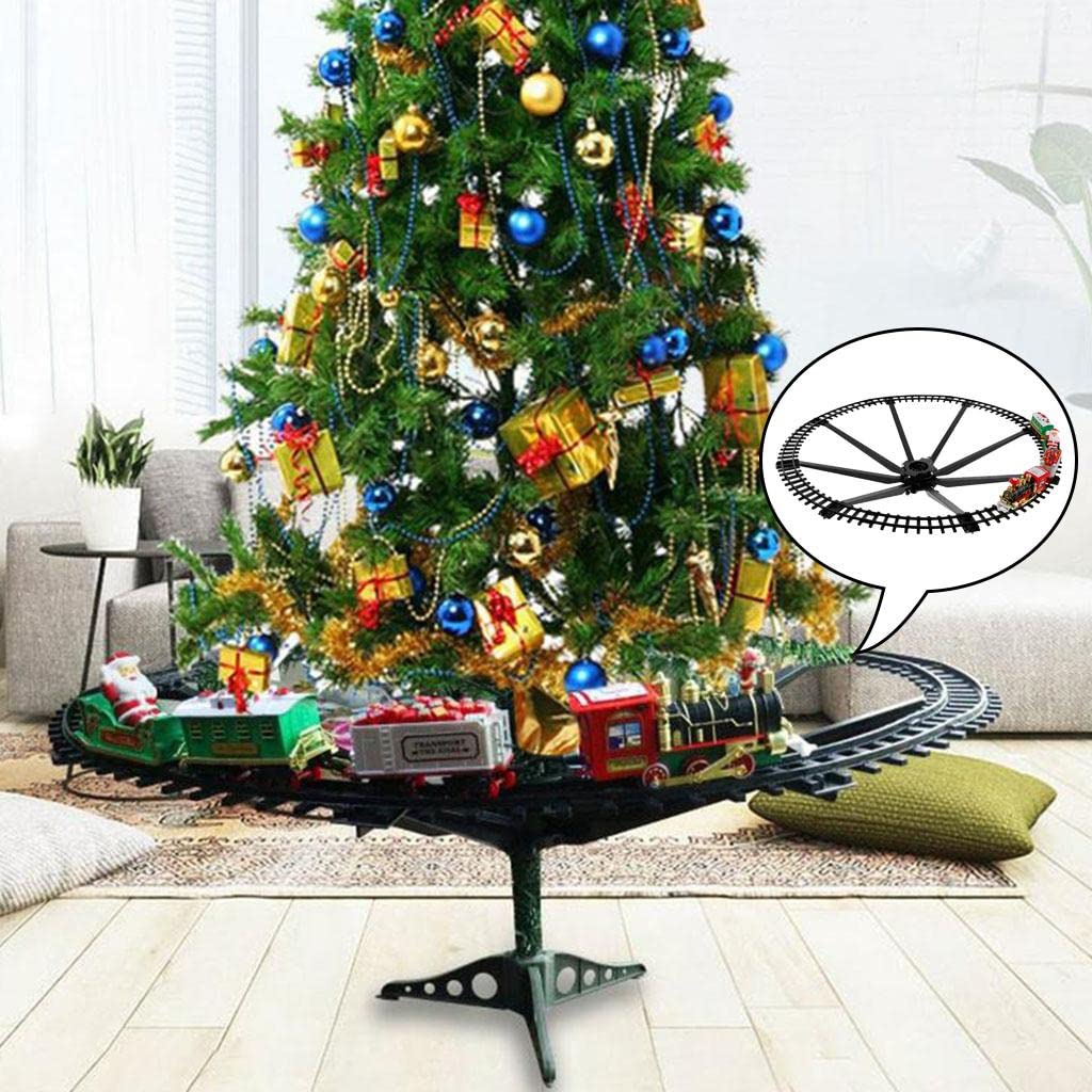 CALANDIS Christmas Train Set Track Musical Sound Lights Around Tree Decoration 3