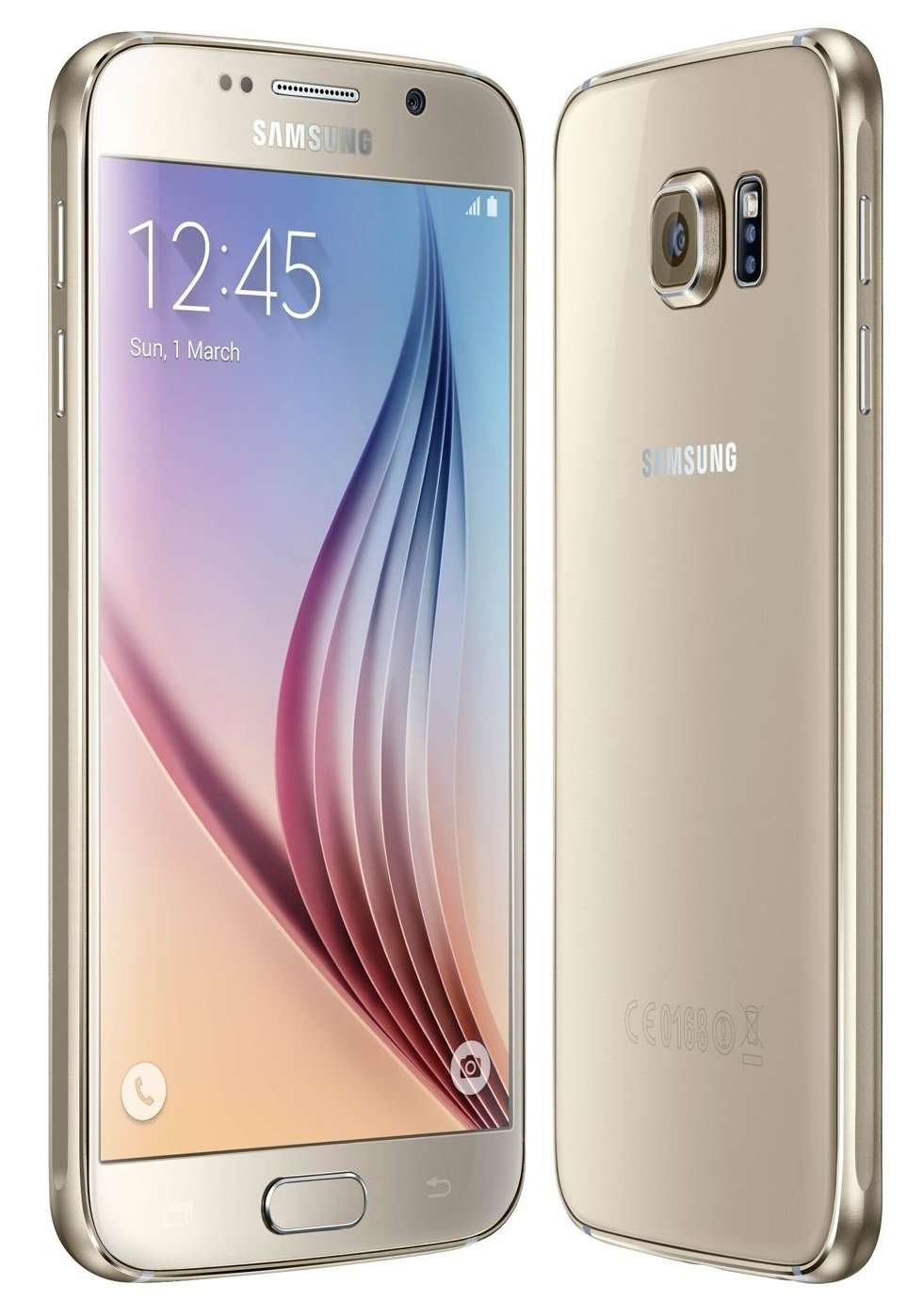 Samsung Galaxy S6 G920i 64GB Unlocked GSM 4G LTE Octa-Core Phone w/ 16MP Camera - Gold Platinum 2