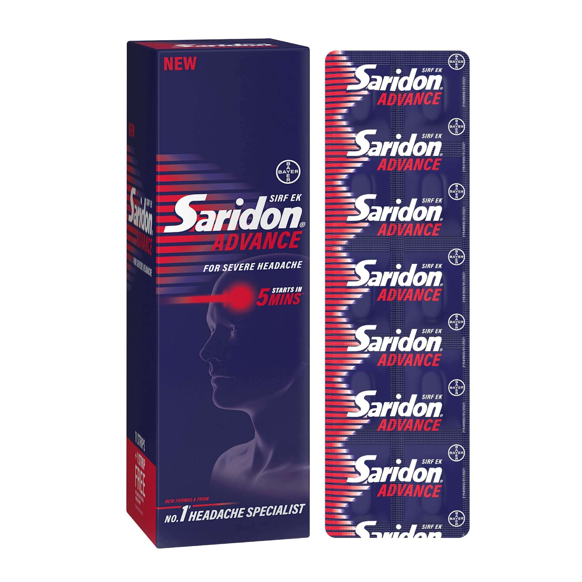 Saridon Advance Tablet for 5 in 1 Pain Relief 3