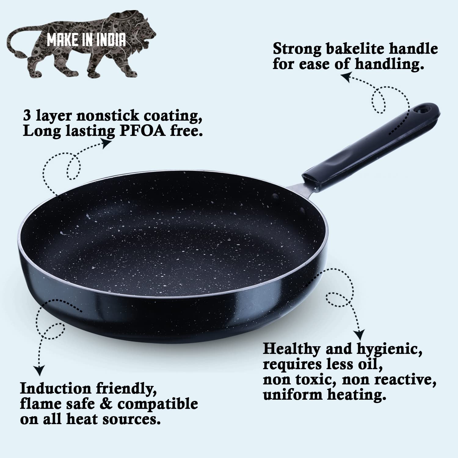Non Stick Frying Pan Induction Base 5