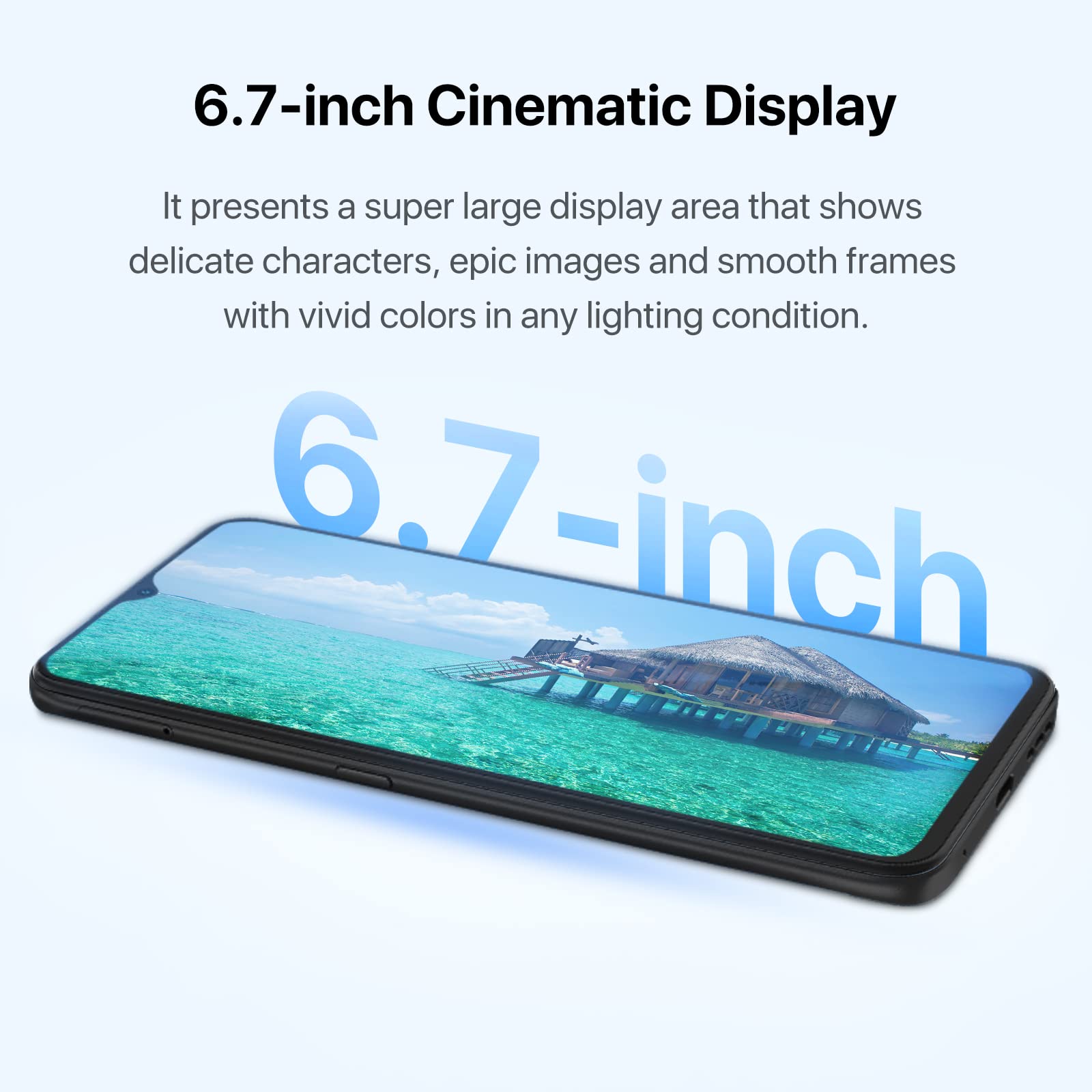 UMIDIGI F3 (8GB+128GB) Unlocked Cell Phone, NFC, Android11, 6.7inch HD Full Screen, 5150mAh Battery, Smartphone with Sony 48MP AI Triple Camera, 18W Fast Charging, Dual SIM 5