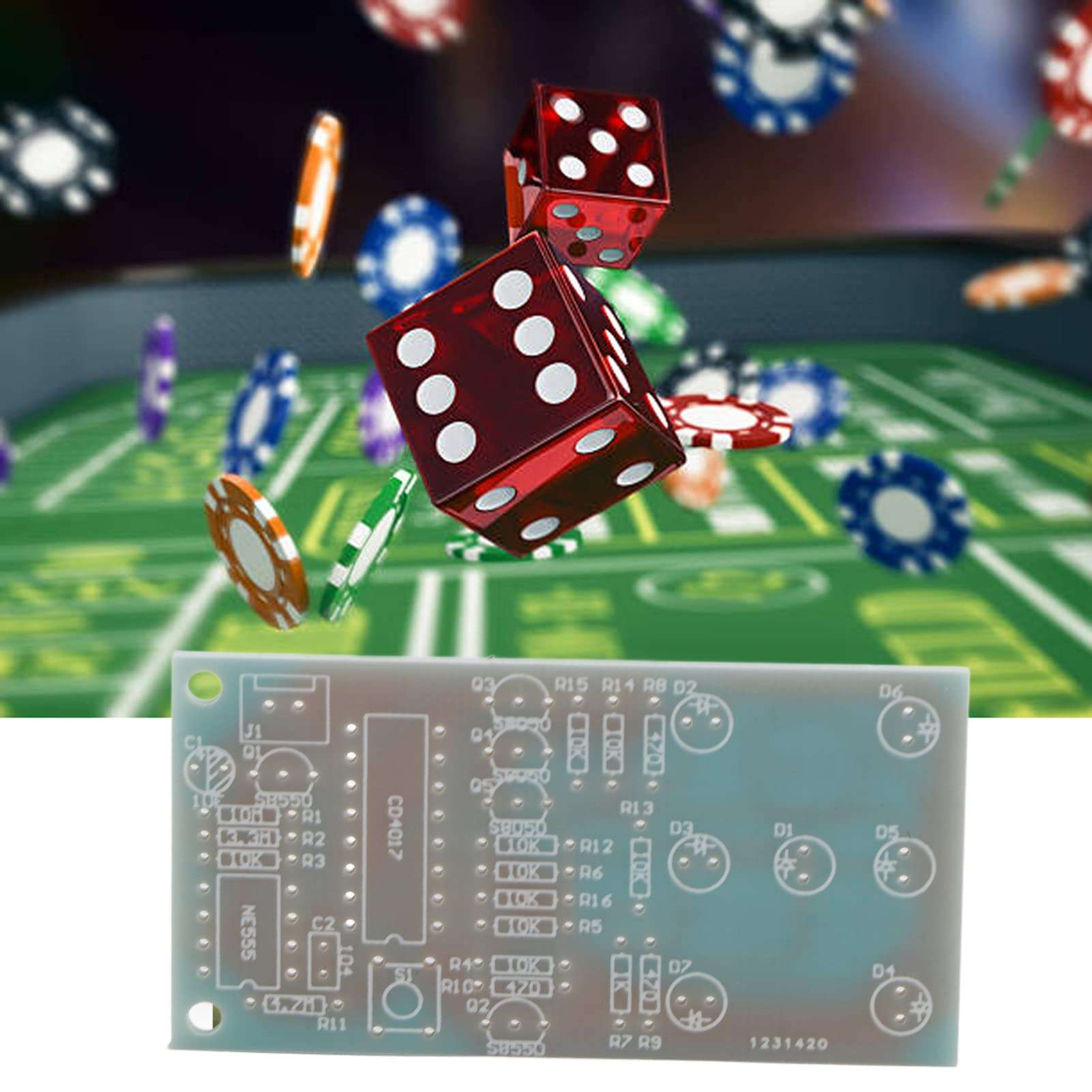 4.5~5V Electronic Dice Set, DIY LED Dice Set for Fun, Electronic Production, DIY Electronics Set, DIY Electronics Set 3