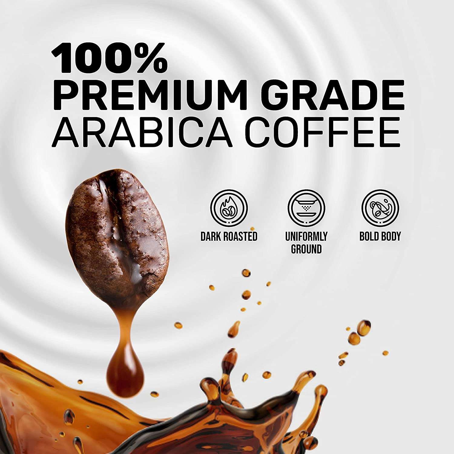 Beanly Pour Over Coffee Dark Brew Bags, Pack of 10, Easy Brew Coffee, Arabica Coffee, Drip Coffee, Bold and Strong, Medium Roast, with Red Mug 6