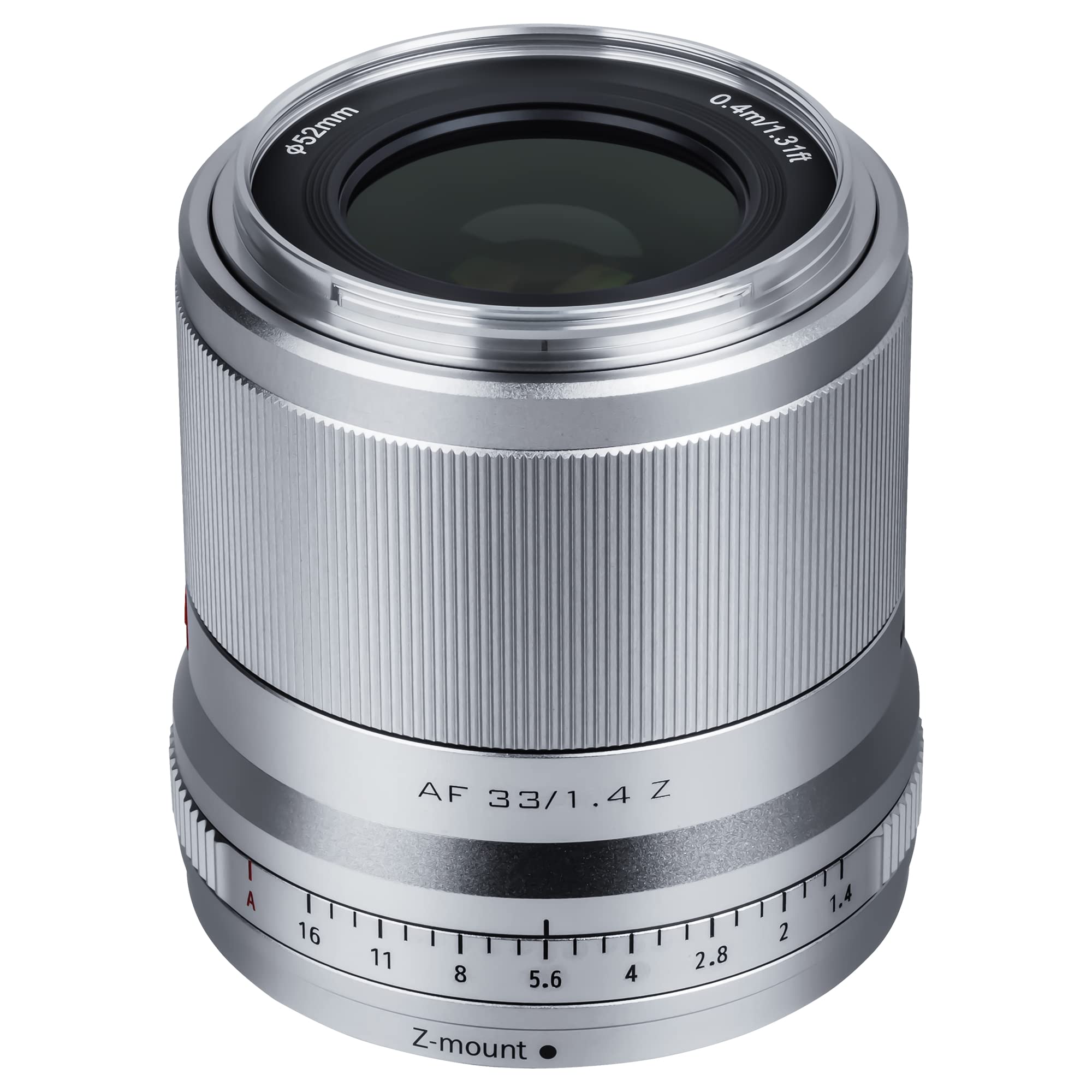 VILTROX AF 33mm f/1.4 Lens for Nikon Z Mount, Auto Focus Z Mount Lens for Nikon Zfc Z5 Z6 Z7 II Z50, Silver 3