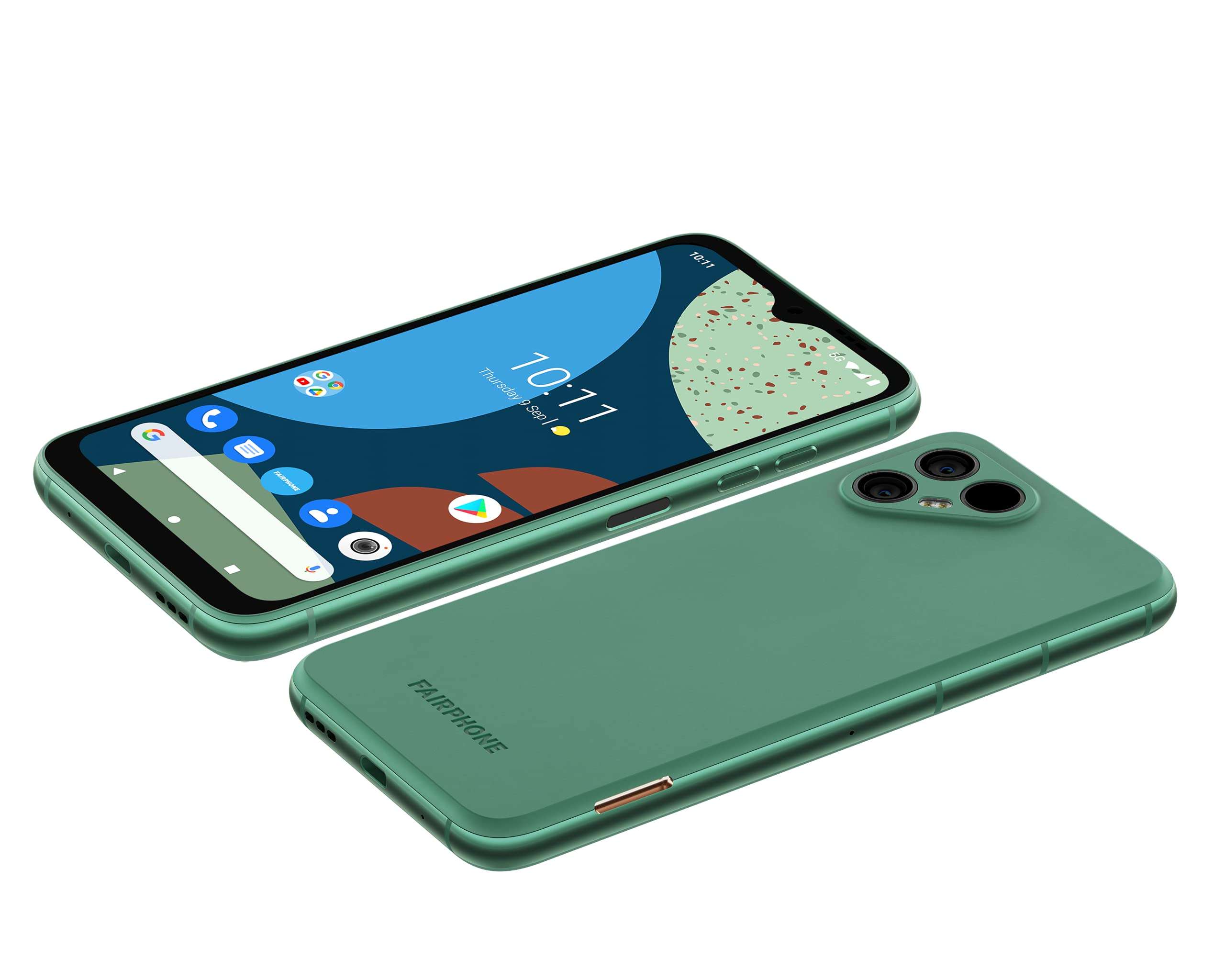 Fairphone 4 Dual-SIM 256GB ROM + 8GB RAM (GSM Only | No CDMA) Factory Unlocked 5G Smart Phone (Speckled Green) - International Version 4
