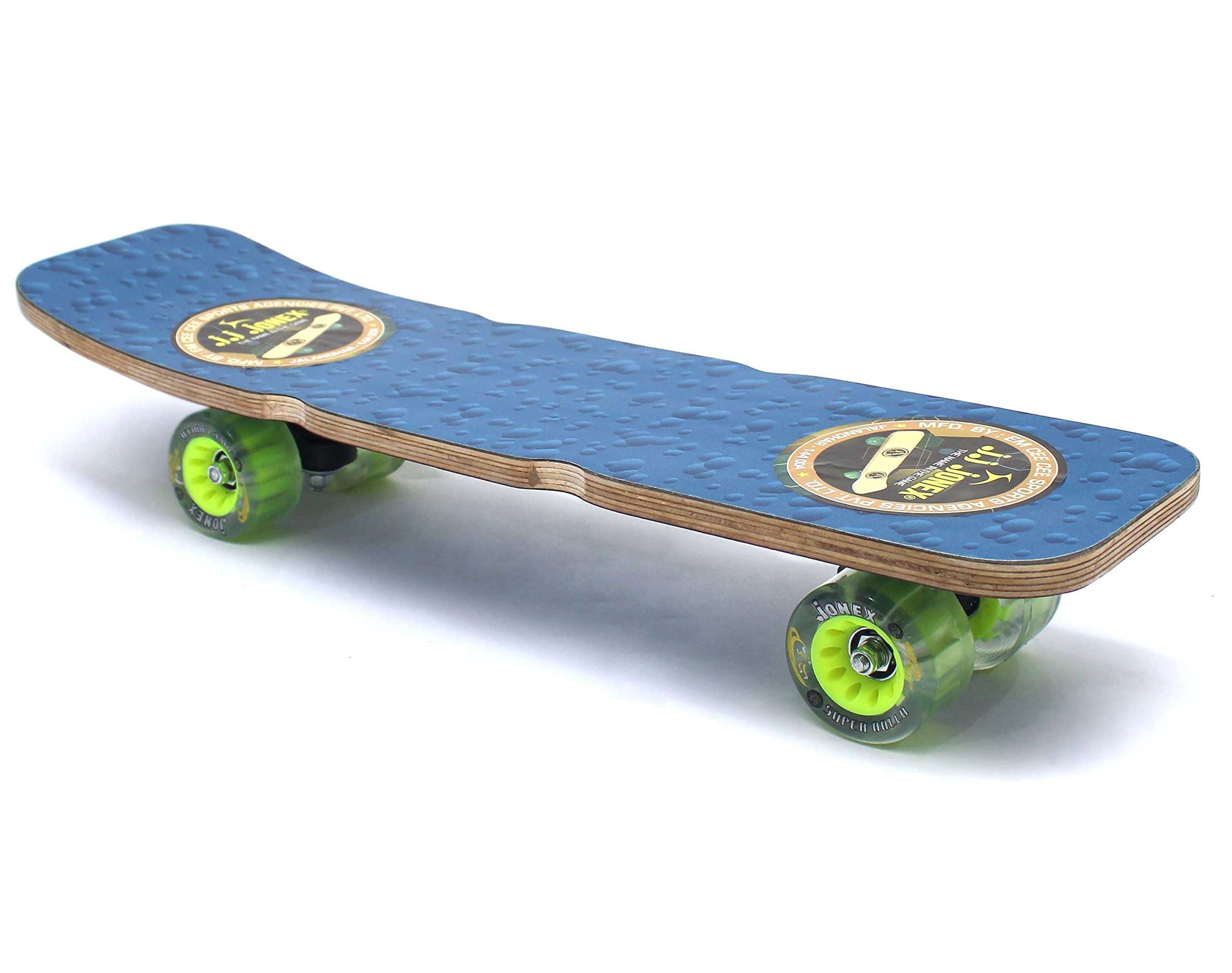 JJ Jonex Wooden Skateboard, Skateboard for Senior, Skating Board (Multicolor, Rollo Curved Medium) 1