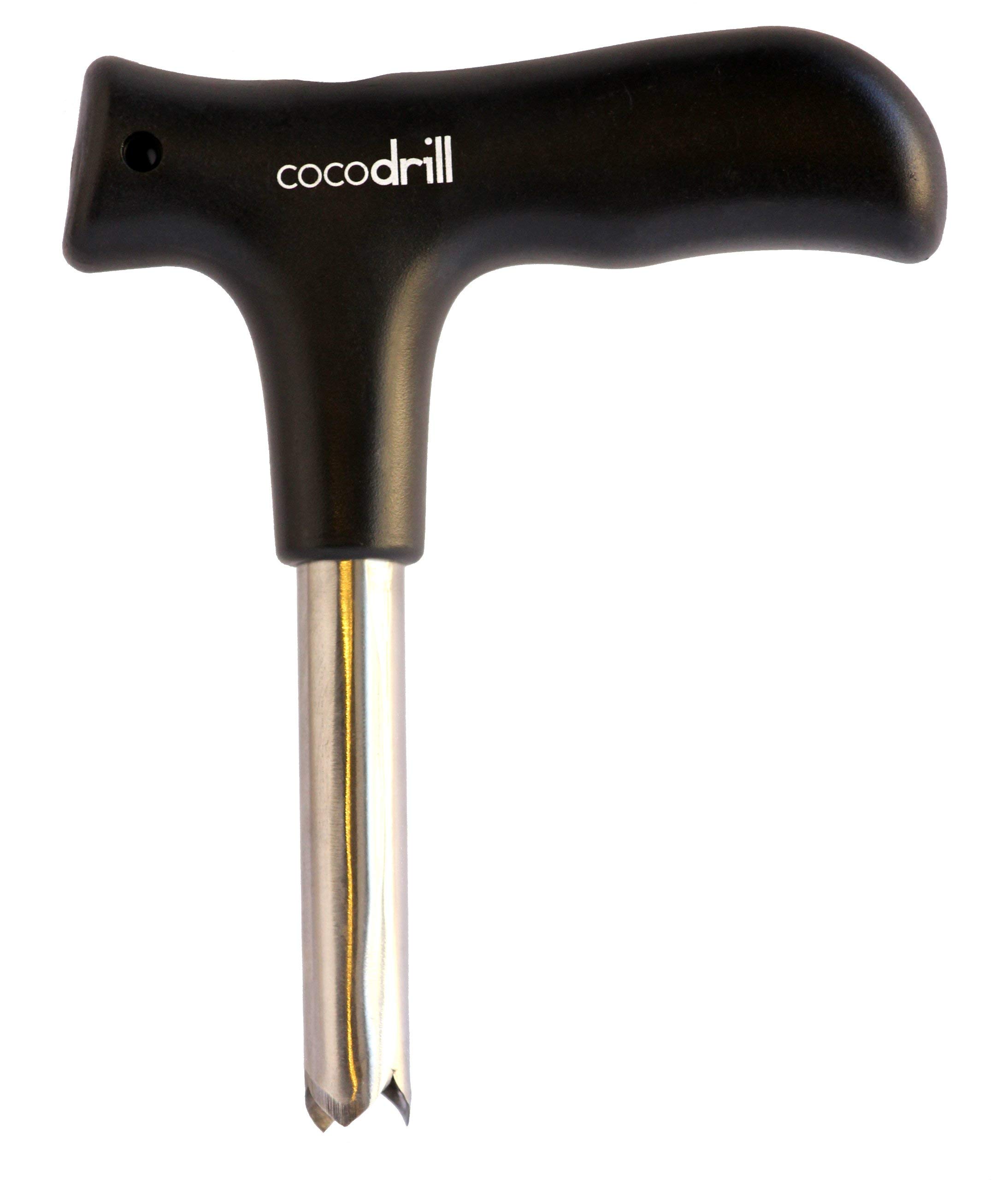 CocoDrill Coconut Opener +2 Nut Milk Bags COMBO - Open Tap Coco Water, Fresh Tool, extractor + Raw Food Mylk Strainer Sifter sprouting 5