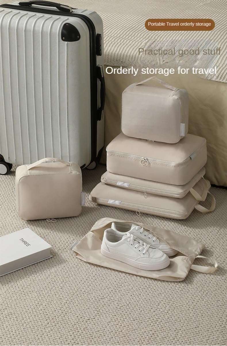 The Organizer 6-Piece Set Is Dustproof and Waterproof, With Exquisite Details Designed to Make Your Travel Experience More Convenient and Comfortable! (Gray) 5