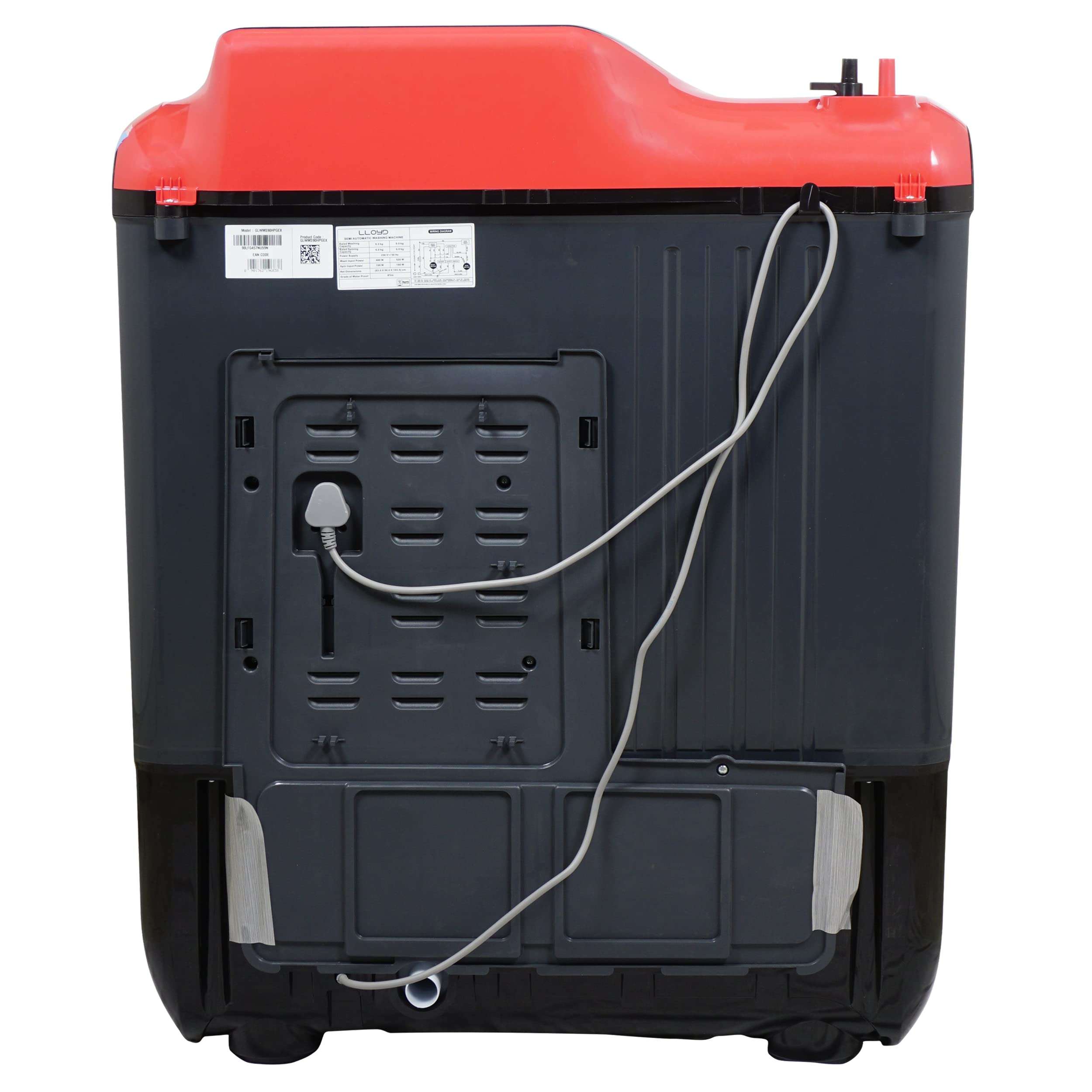 Lloyd 9 Kg 5 Star Semi-Automatic Top Loading Washing Machine (2022 Model- GLWMS90HPGEX, Pink & Grey ) 5