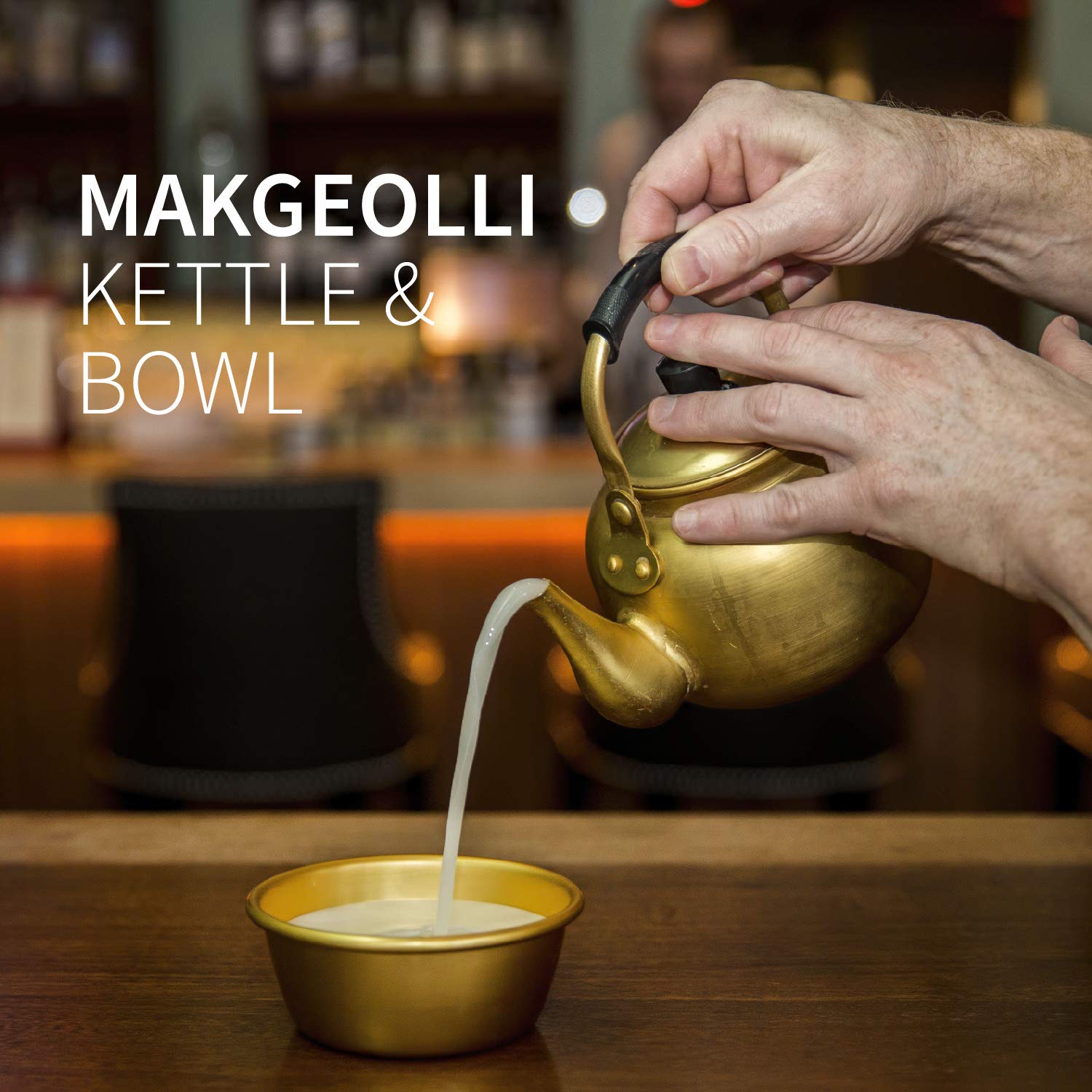 Eutuxia Makgeolli 4 Bowls + Kettle for Korean Traditional Raw Rice Wine, Dongdongju, Soup or Any Drinks. Lightweight & Sturdy Aluminum, Great for BBQ Parties, Camping & All Occasions. Made in Korea 2