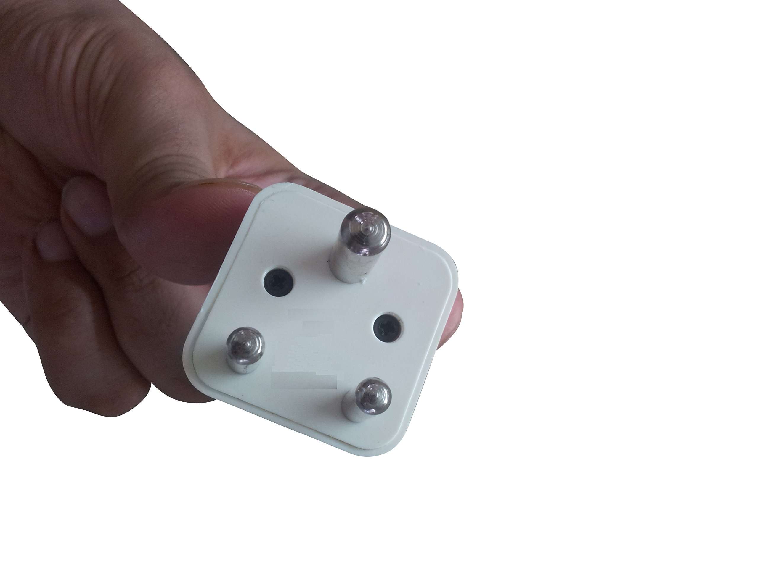 pagkis Set of 2 - UK us EU Travel 3 pin Plug Adapter/Converter - 5/6 amp to 5/6 amp- White 2