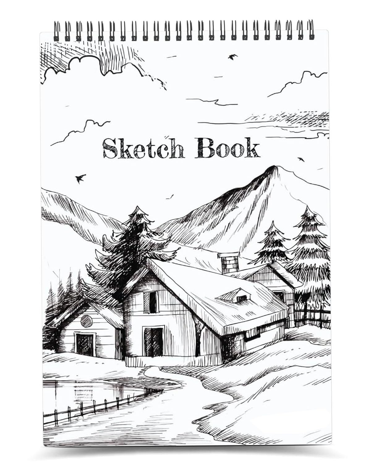 QUAKEL (AK-2) A5 Sketchbook | 50 Sheet | 140GSM | Durable Acid Free Drawing Paper |Top Spiral-Bound Sketchpad for Artists Kids & Professionals for Marker Colored Pencil Charcoal 1