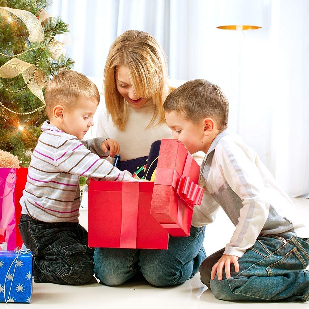 Ritmo 15" Magnetic Dart Board Sets 4 Reversible Darts Rolling Double Sided Bullseye Game Magnetic Safety Dart Board for Kids Family Leisure Sports 6